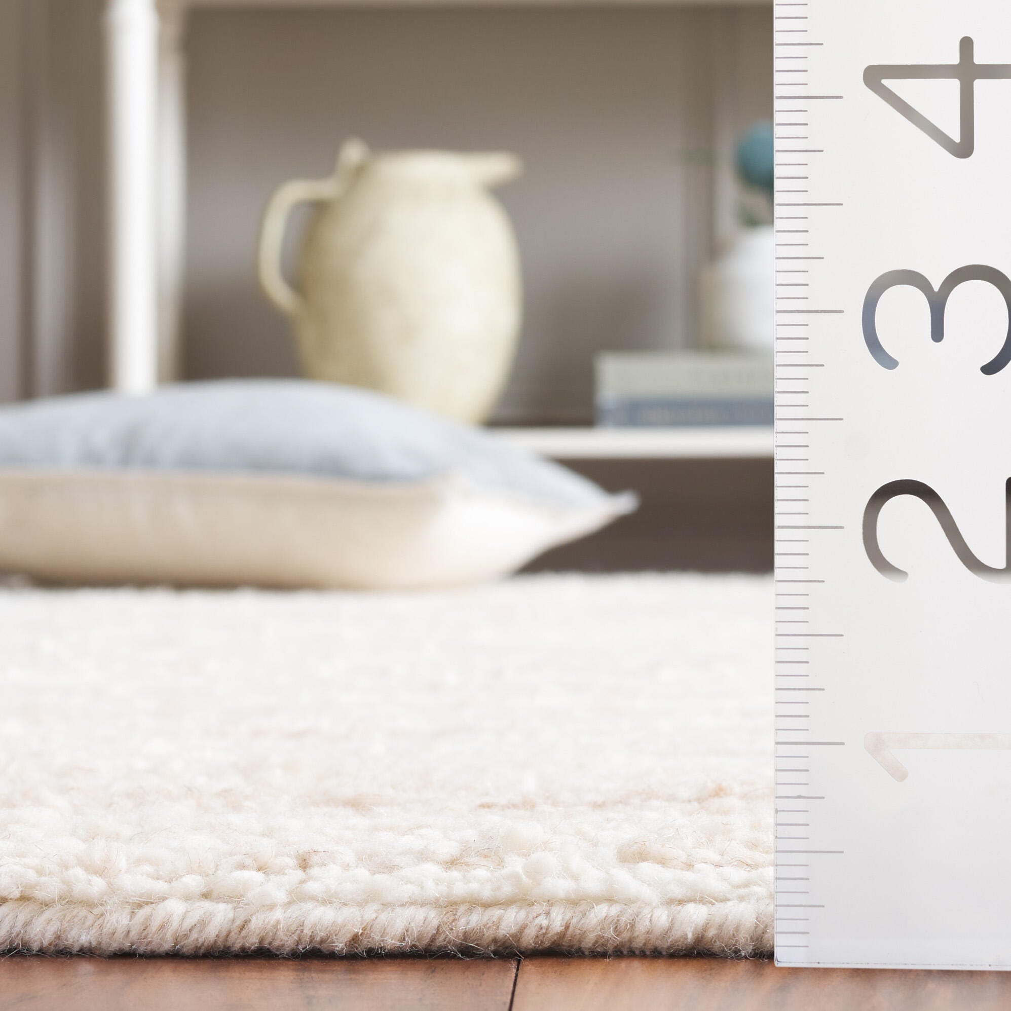 Safavieh Vermont Collection Boris 6' x 6' Square Rug, Beige/Ivory, large