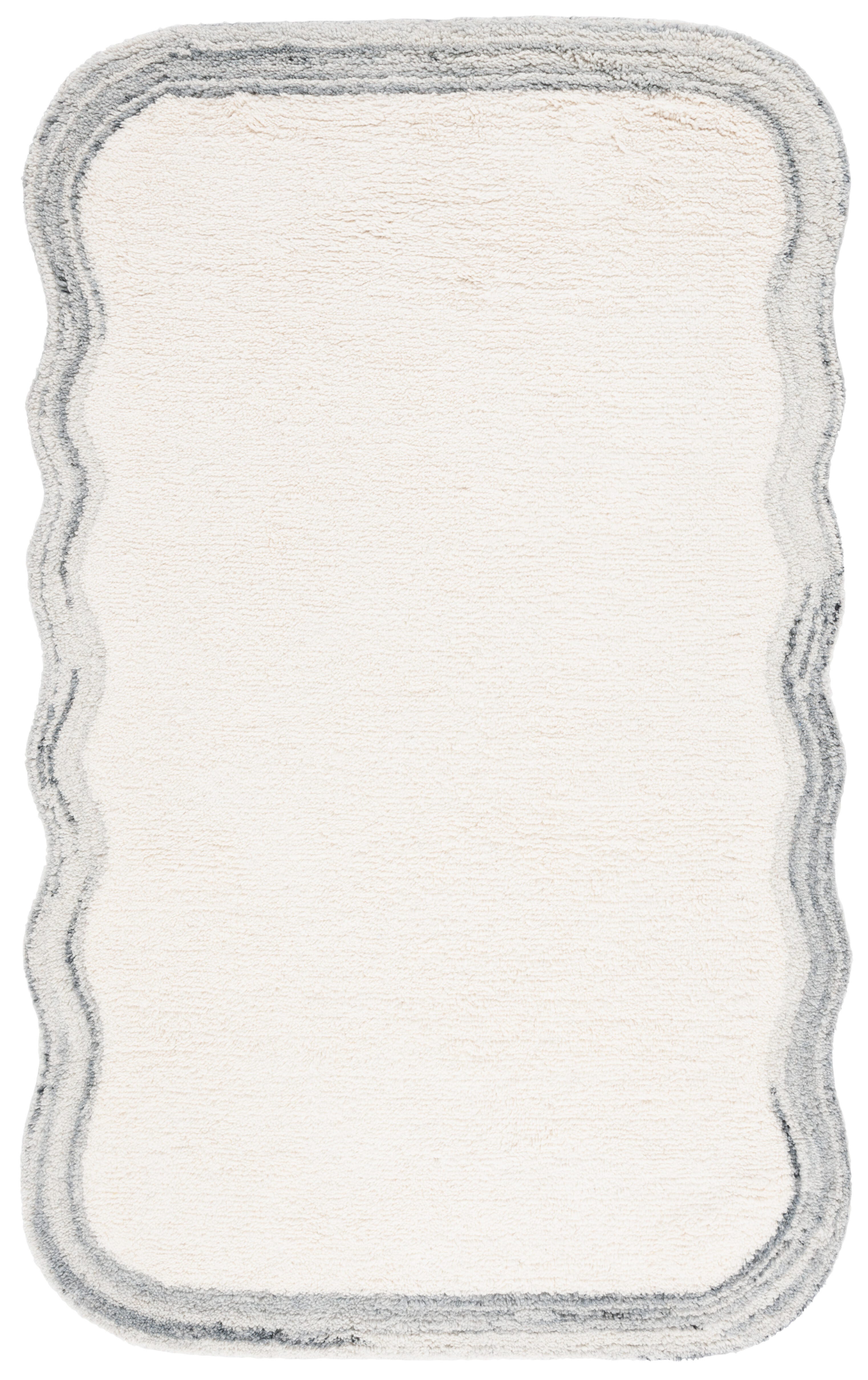 Safavieh Vermont Collection Oceane 8' x 10' Area Rug, Ivory/Gray, large