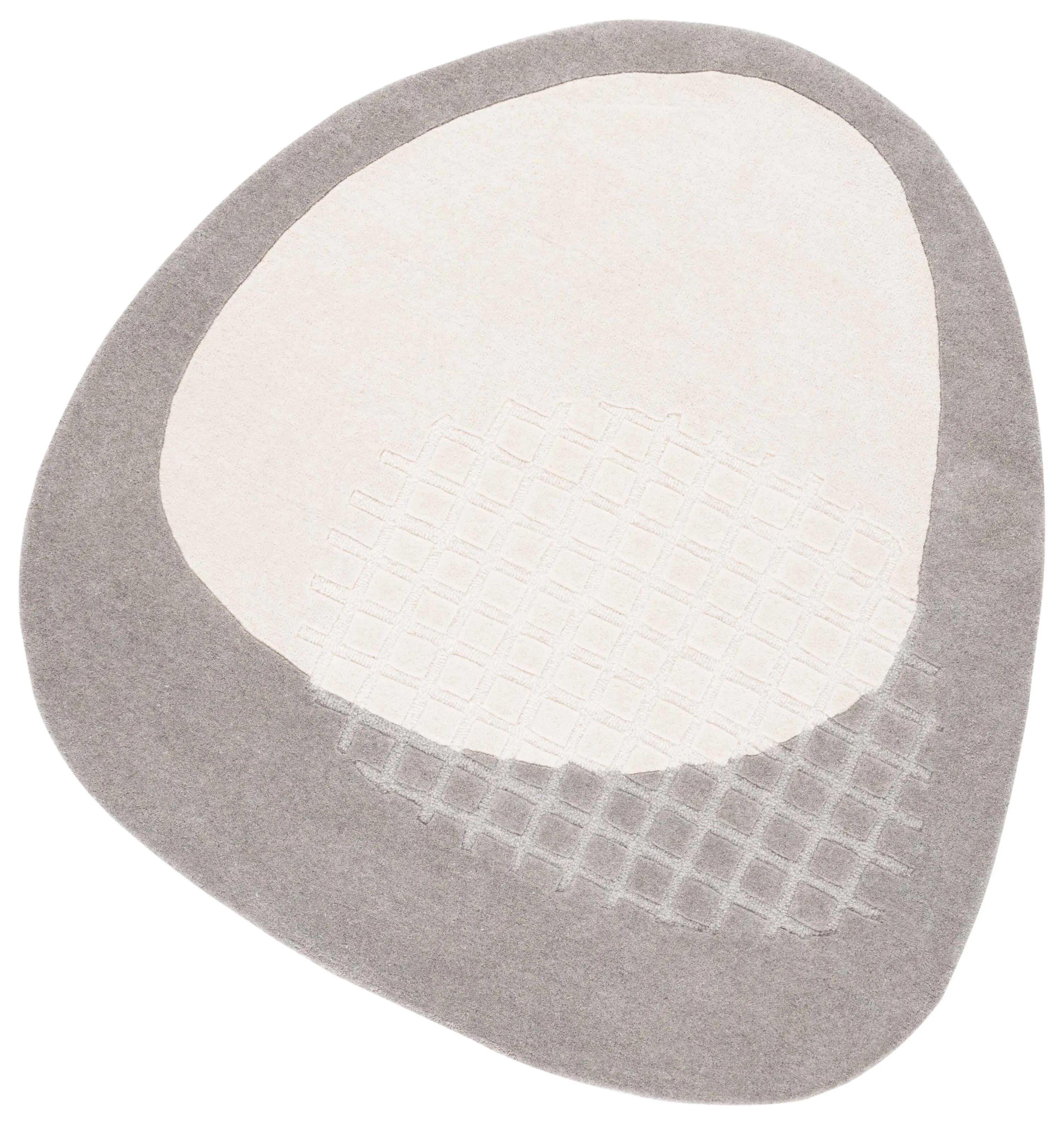 Safavieh Novelty Collection Urta 4' x 4' Square Rug, Gray/Ivory, large