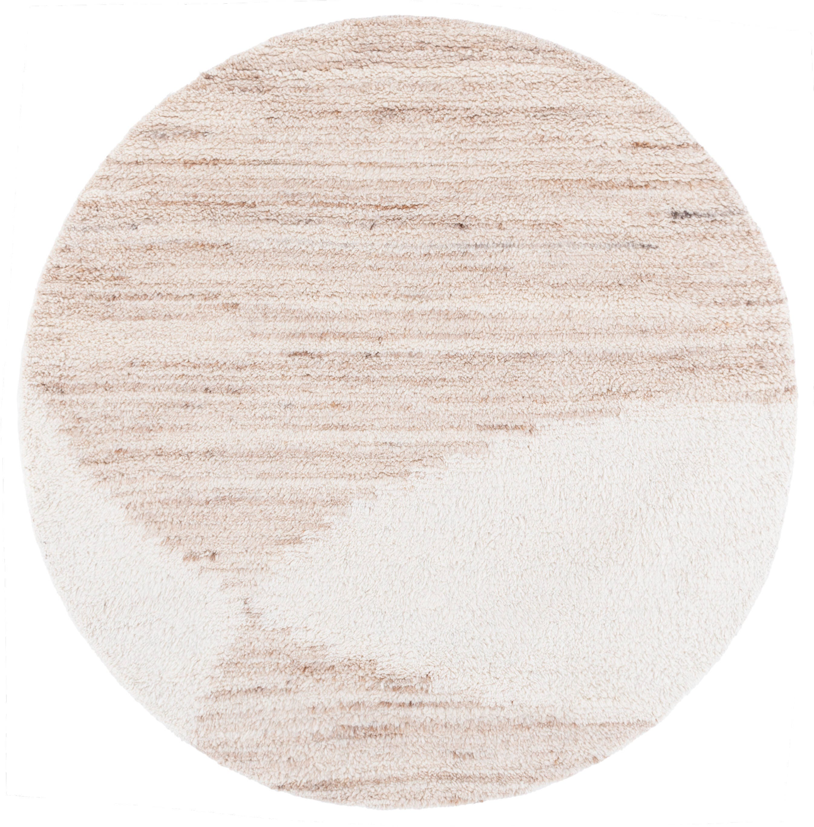 Safavieh Vermont Collection Boris 6' x 6' Round Rug, Beige/Ivory, large