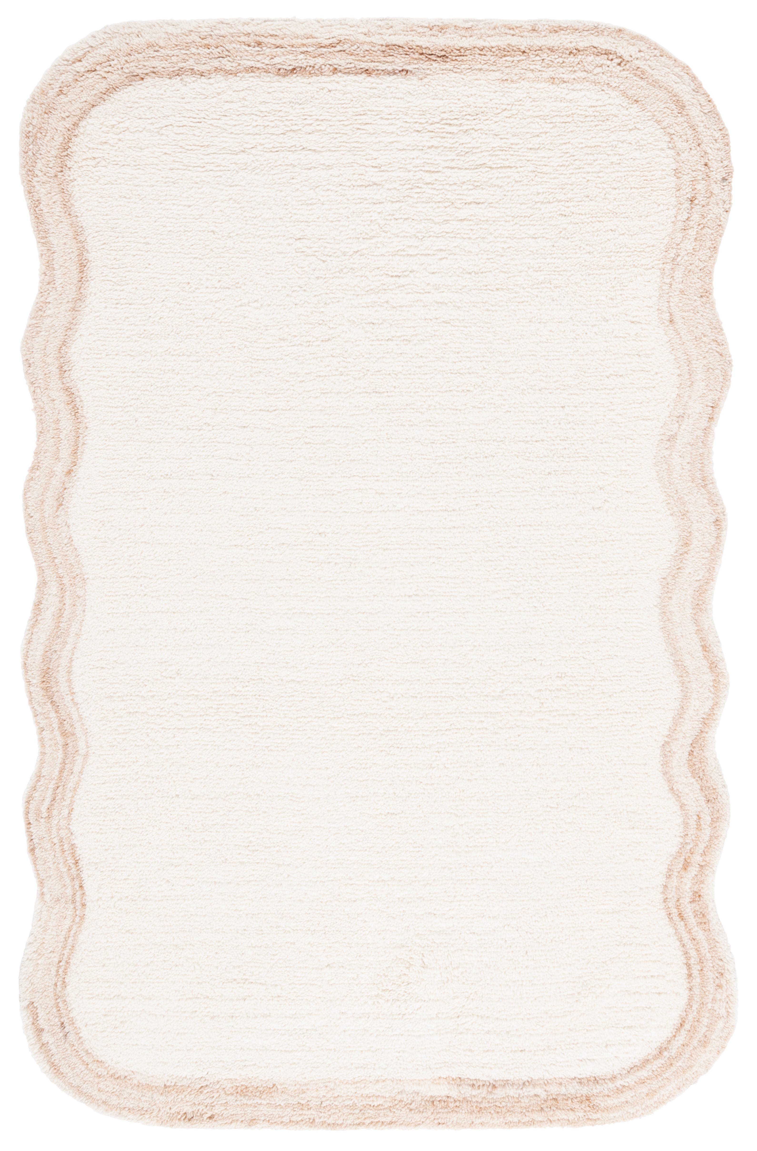 Safavieh Vermont Collection Oceane 3' x 5' Area Rug, Ivory/Beige, large