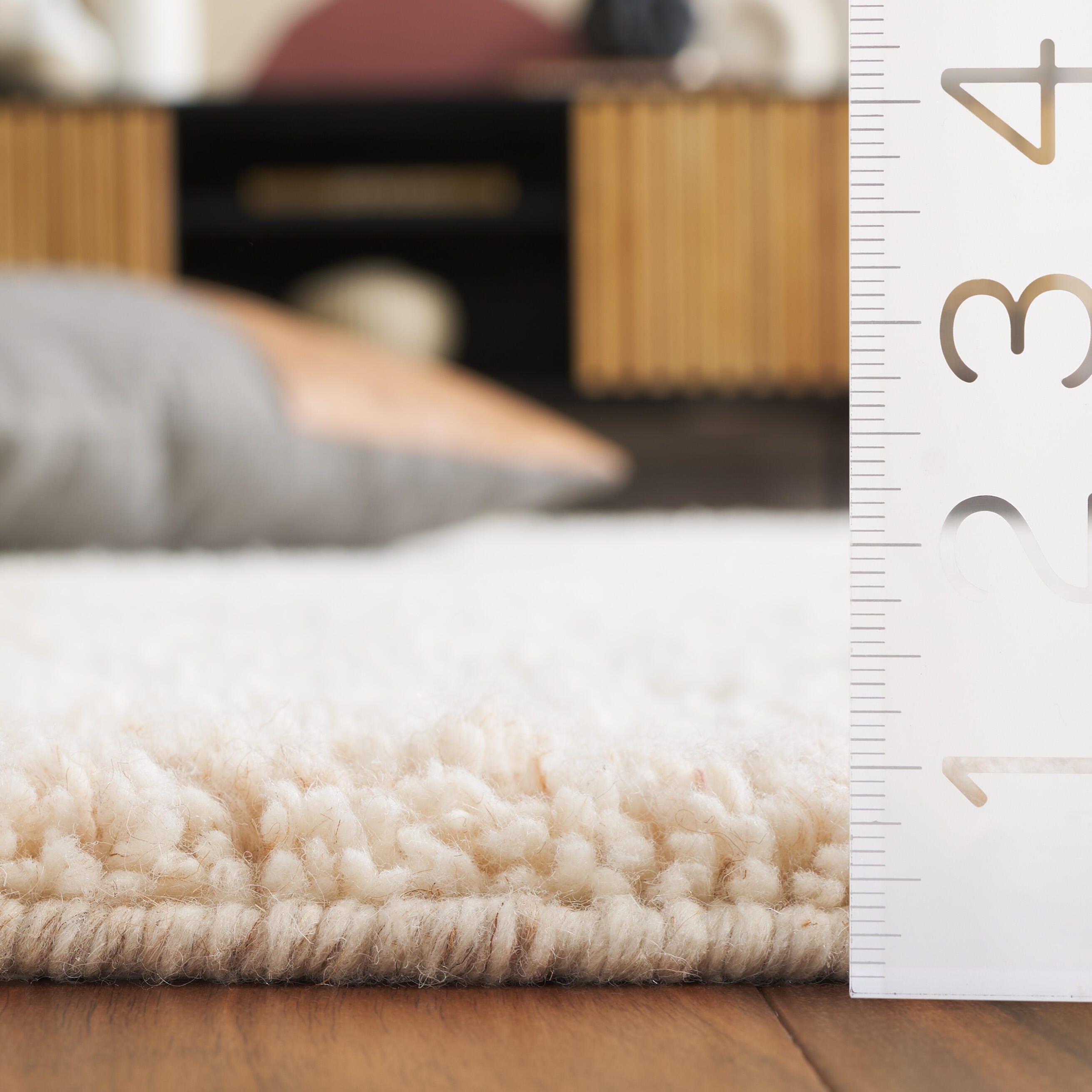 Safavieh Vermont Collection Oceane 6' x 6' Square Rug, Ivory/Beige, large