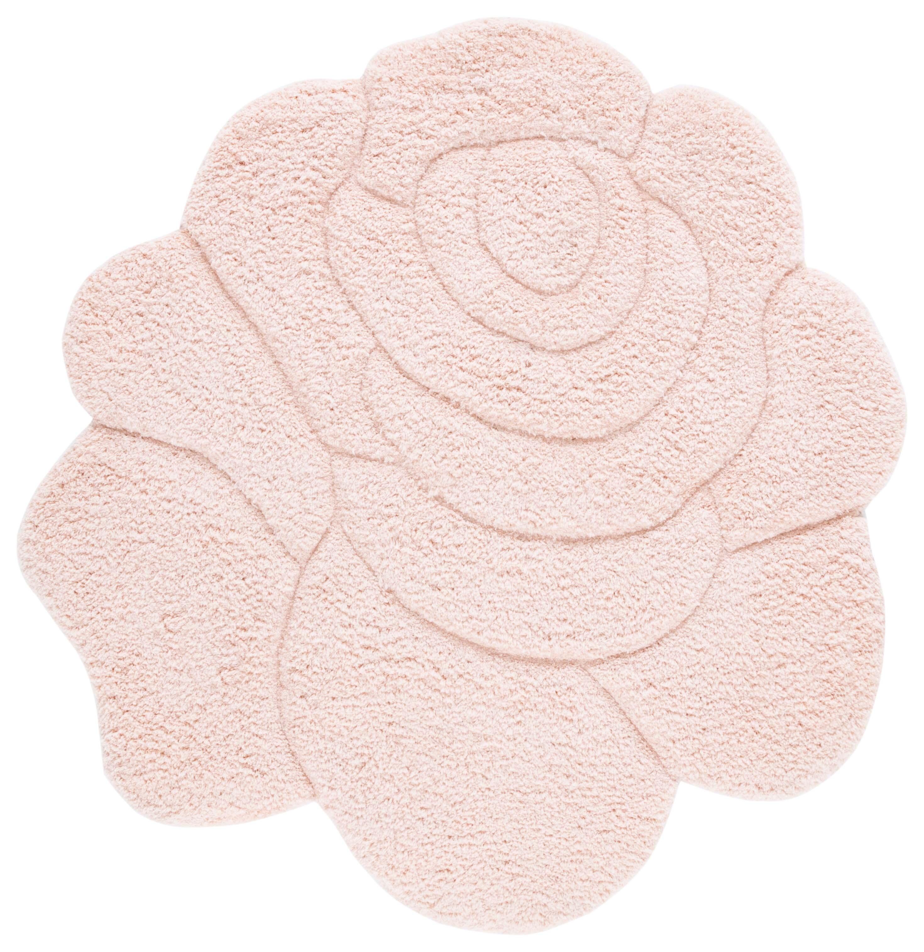 Safavieh Novelty Collection Nanae 6' x 6' Round Rug, Blush/Pink, large
