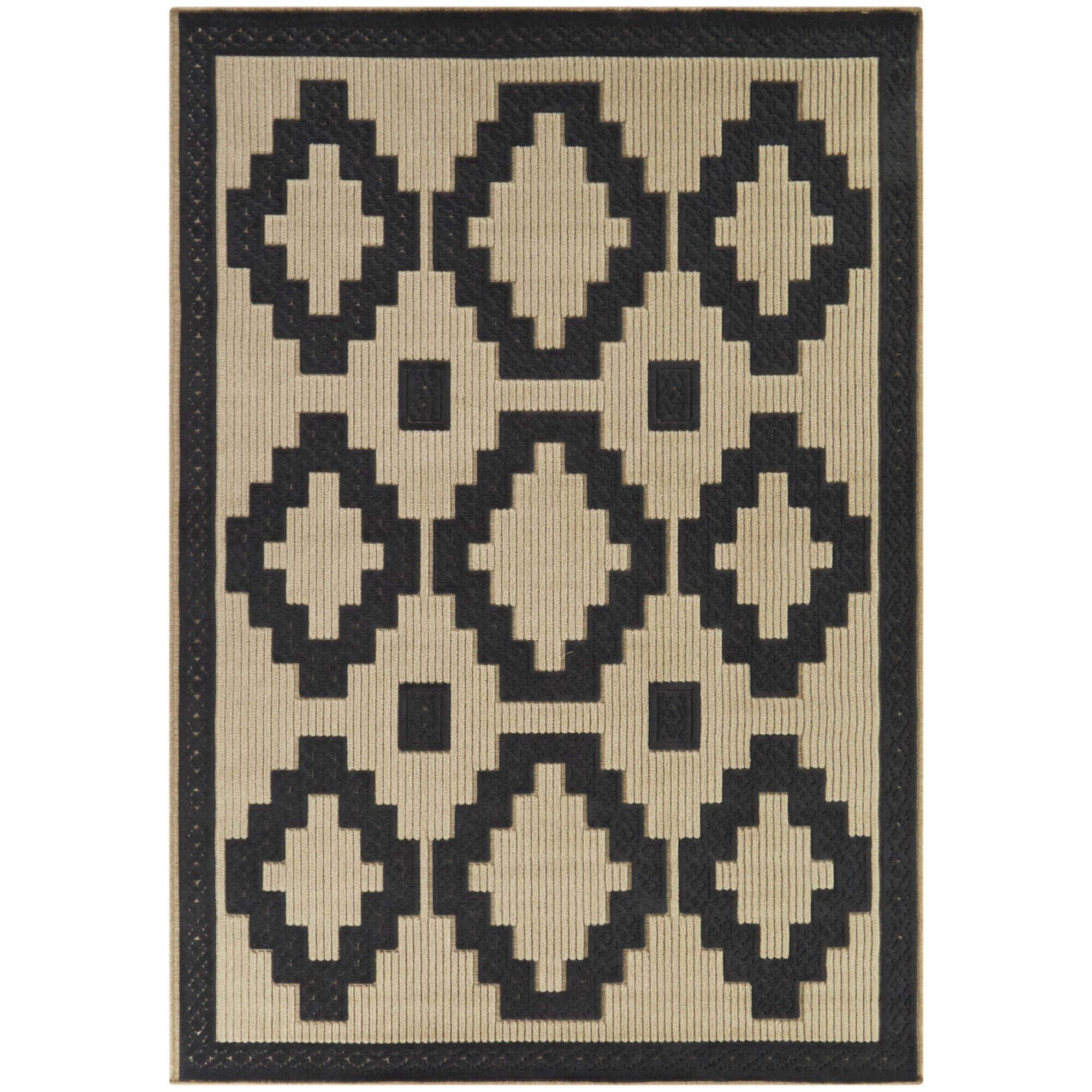 Balta Rugs Cernuda 5' 3" x 7' Area Rug, Charcoal, large