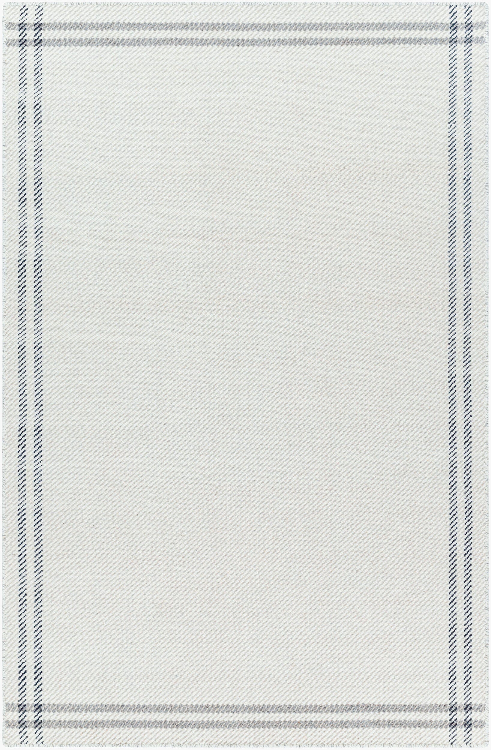 Livabliss Mardin Boarder 2' x 3' Area Rug, Light Gray, large