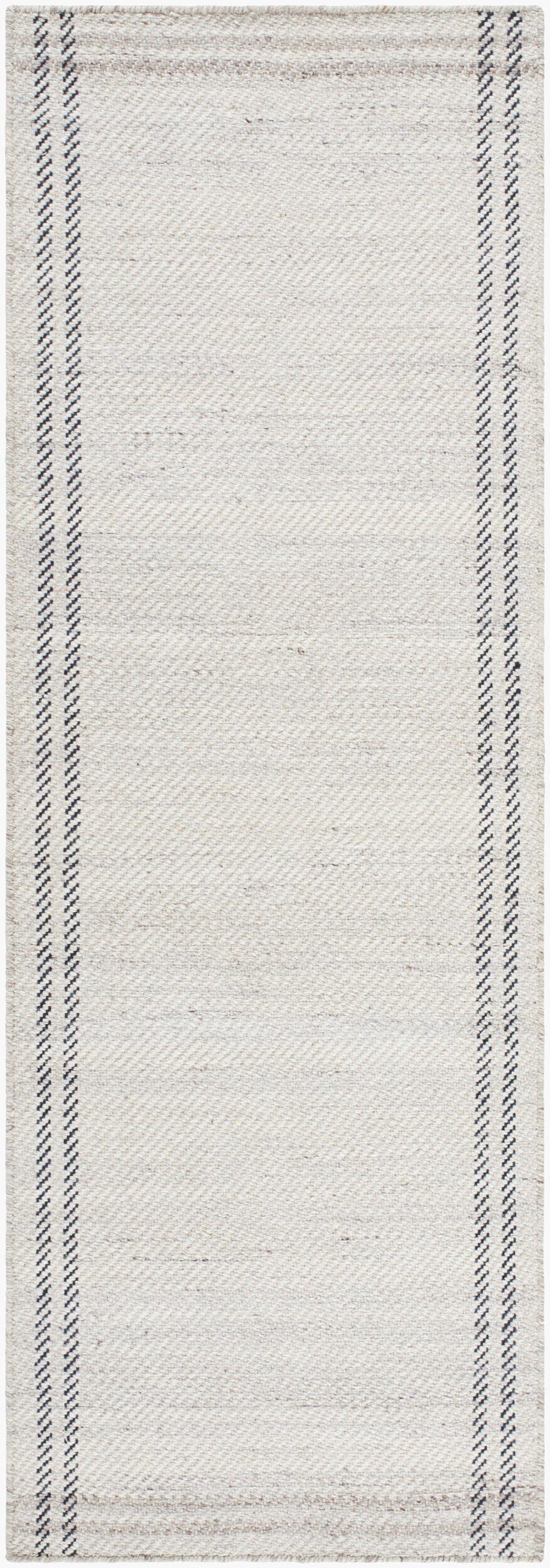 Livabliss Mardin Boarder 3'6" x 5'6" Area Rug, Gray/Ivory/Black, large