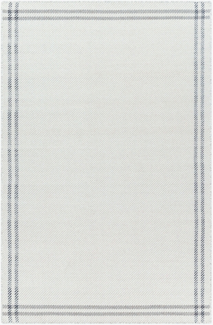 Livabliss Mardin Boarder 3'6" x 5'6" Area Rug, Light Gray, large
