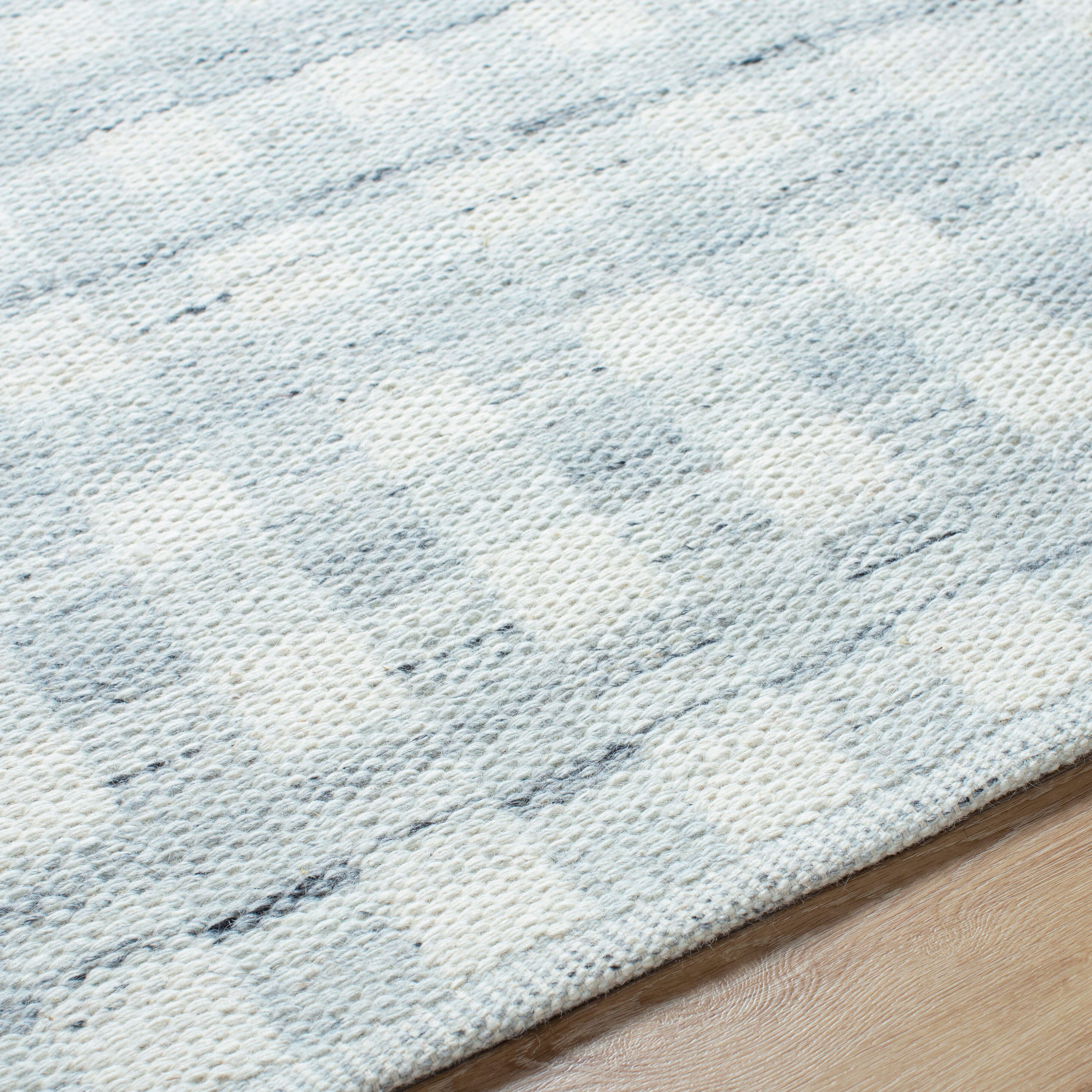 Livabliss Mardin Checkered 2' x 3' Area Rug, Ivory/Light Slate, large