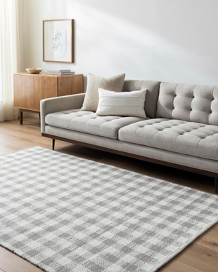 Livabliss Mardin Checkered 2' x 3' Area Rug, Ivory, rollover