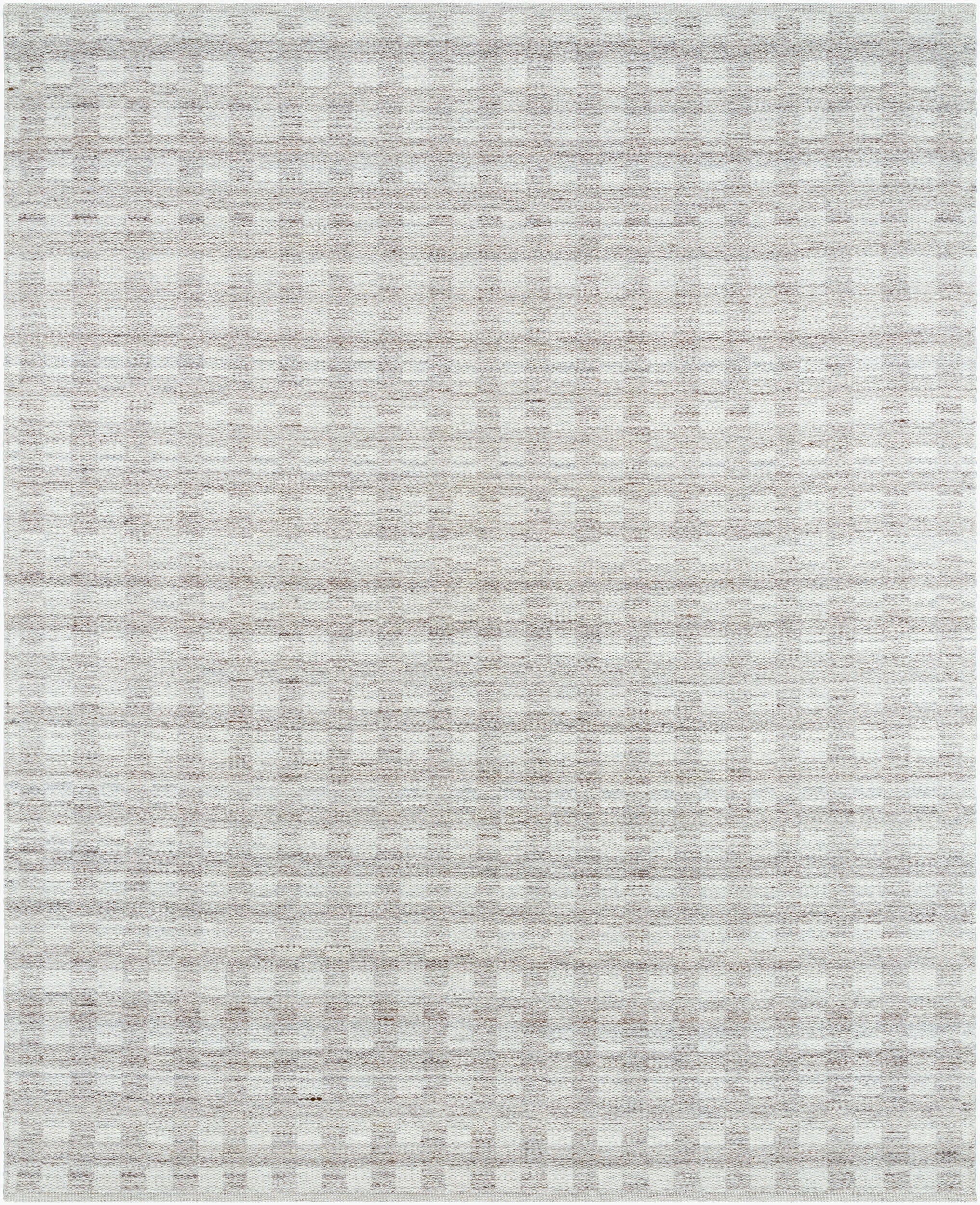 Livabliss Mardin Checkered 3'6" x 5'6" Area Rug, Cream/Medium Brown, large