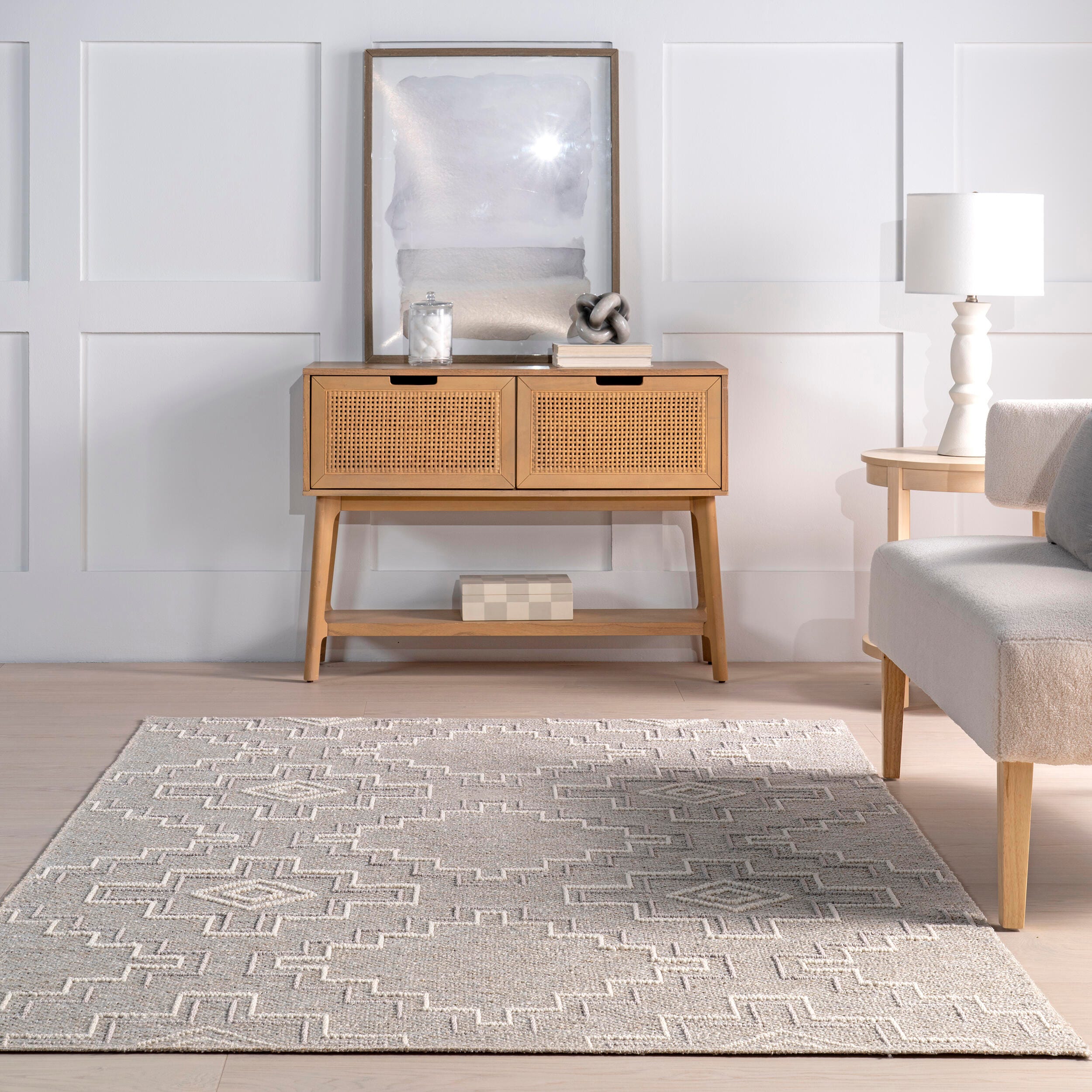 Nuloom Alani 4' x 6' Area Rug, Beige, large