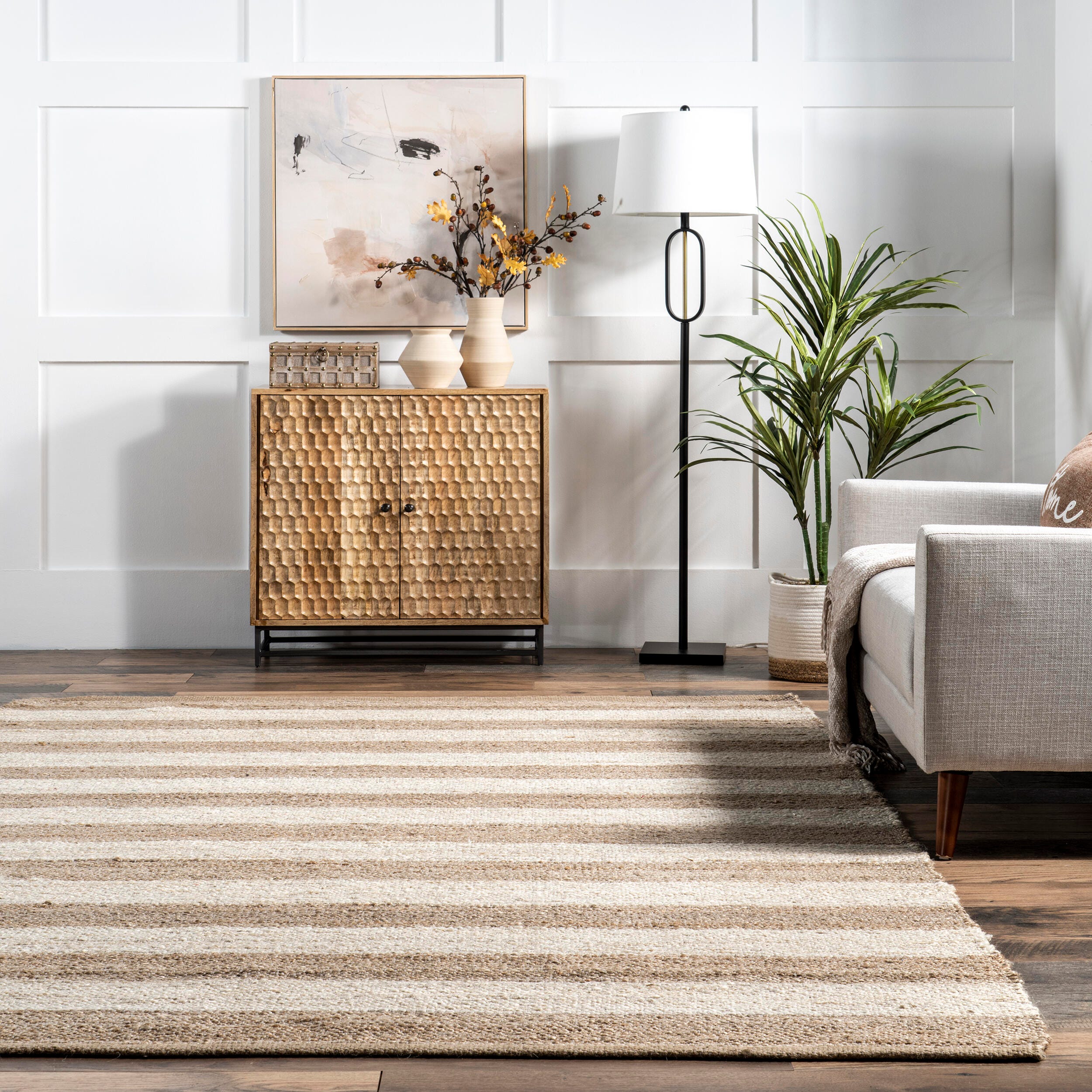 Nuloom Alisia 4' x 6' Area Rug, Off White, large