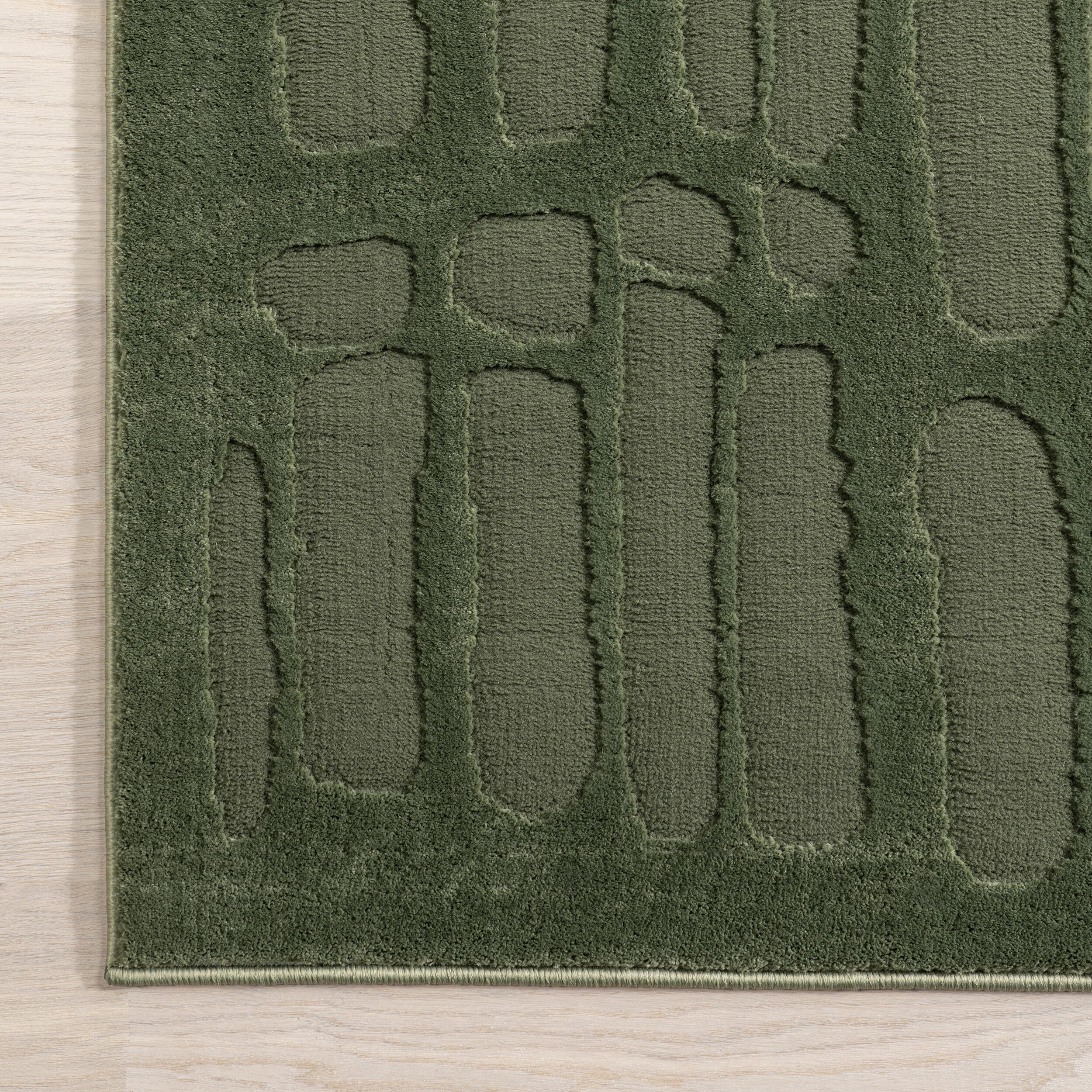 Nuloom Belen 5' x 8' Area Rug, Forest Green, large