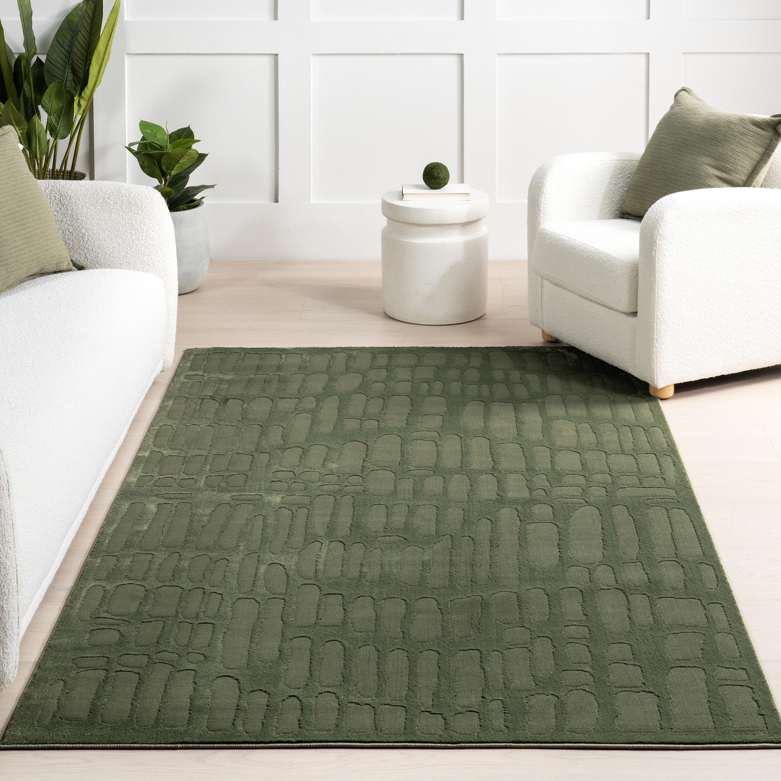 Nuloom Belen 5' x 8' Area Rug, Forest Green, large