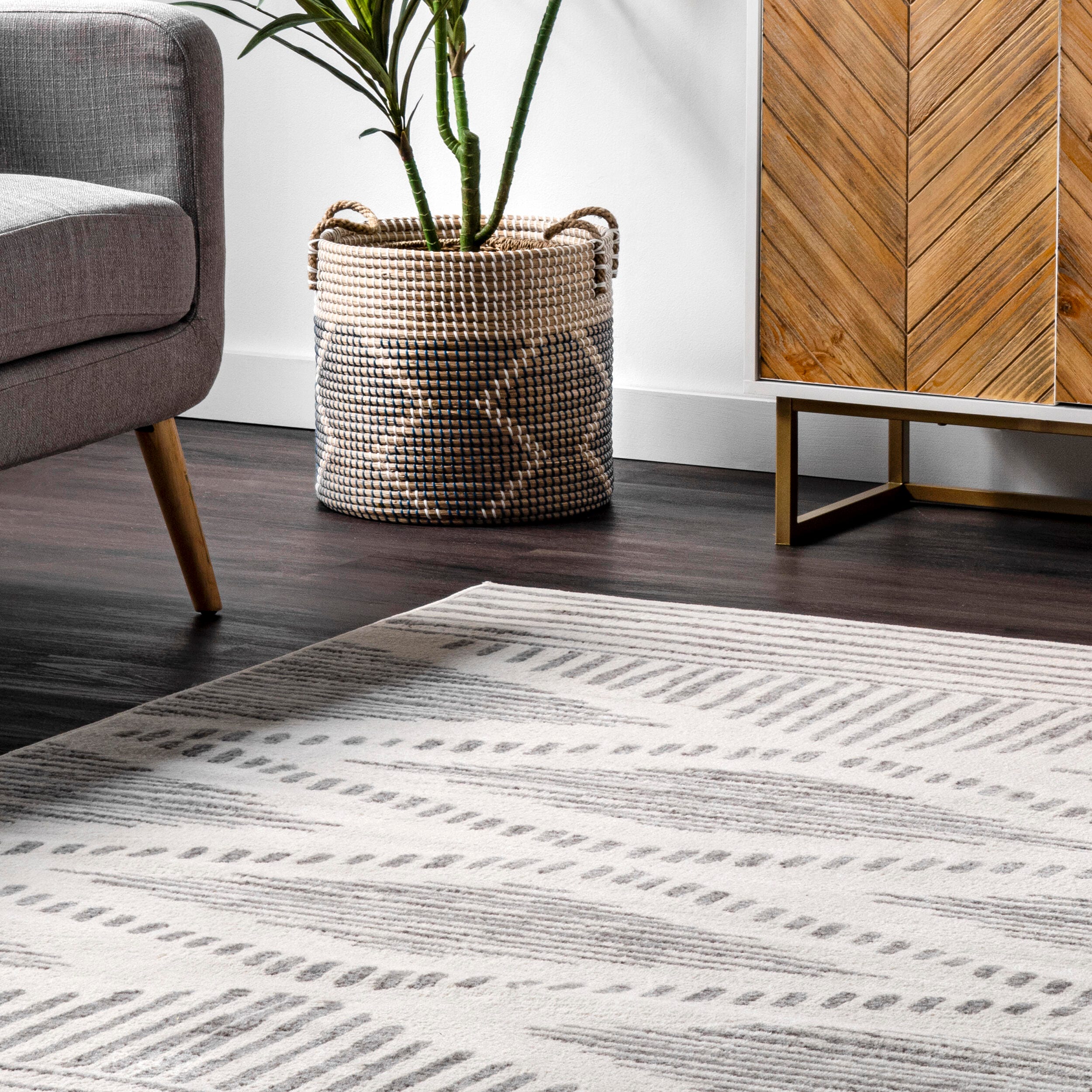 Nuloom Briggs 8' x 10' Area Rug, Light Gray, large
