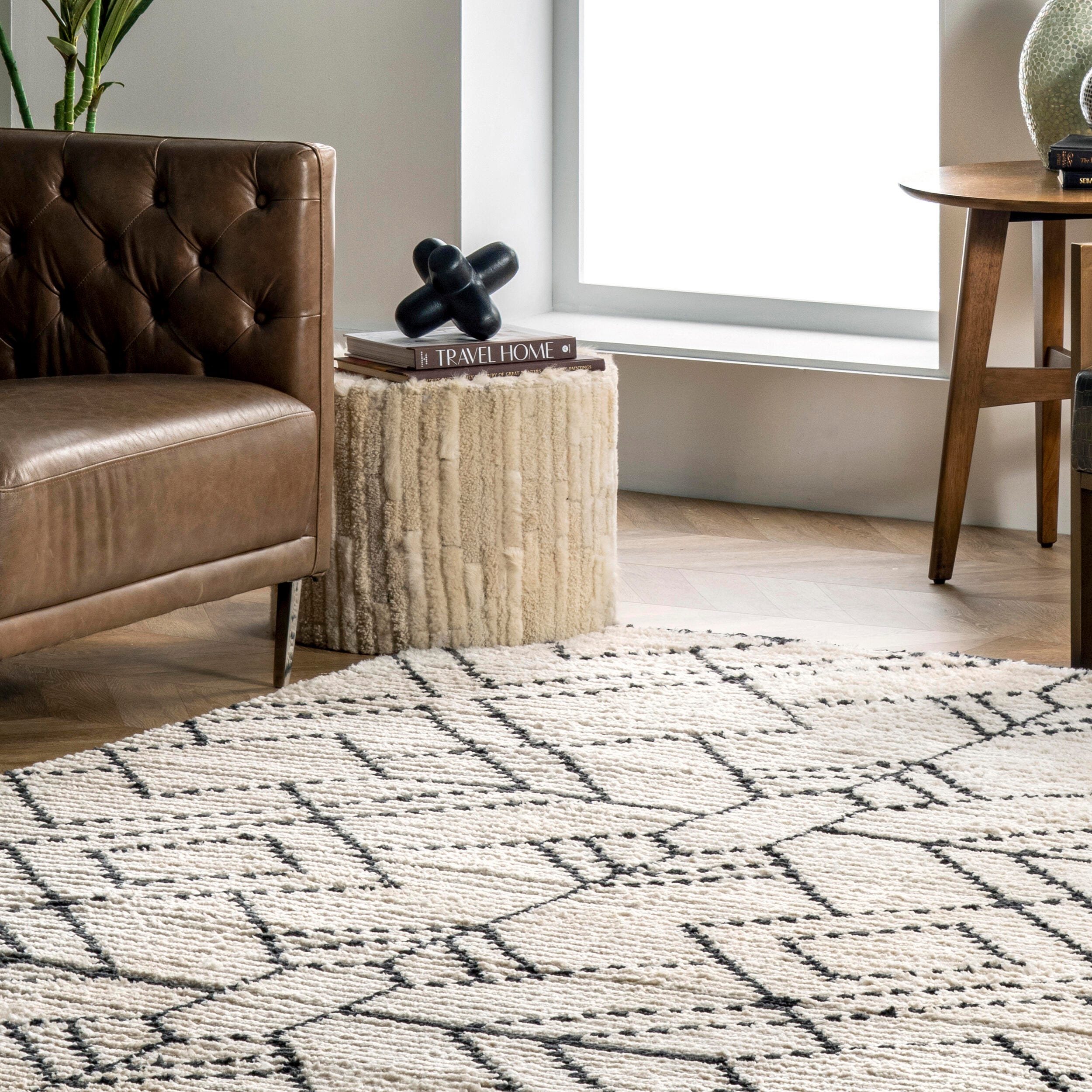 Nuloom Carlina 8' x 10' Area Rug, Beige, large