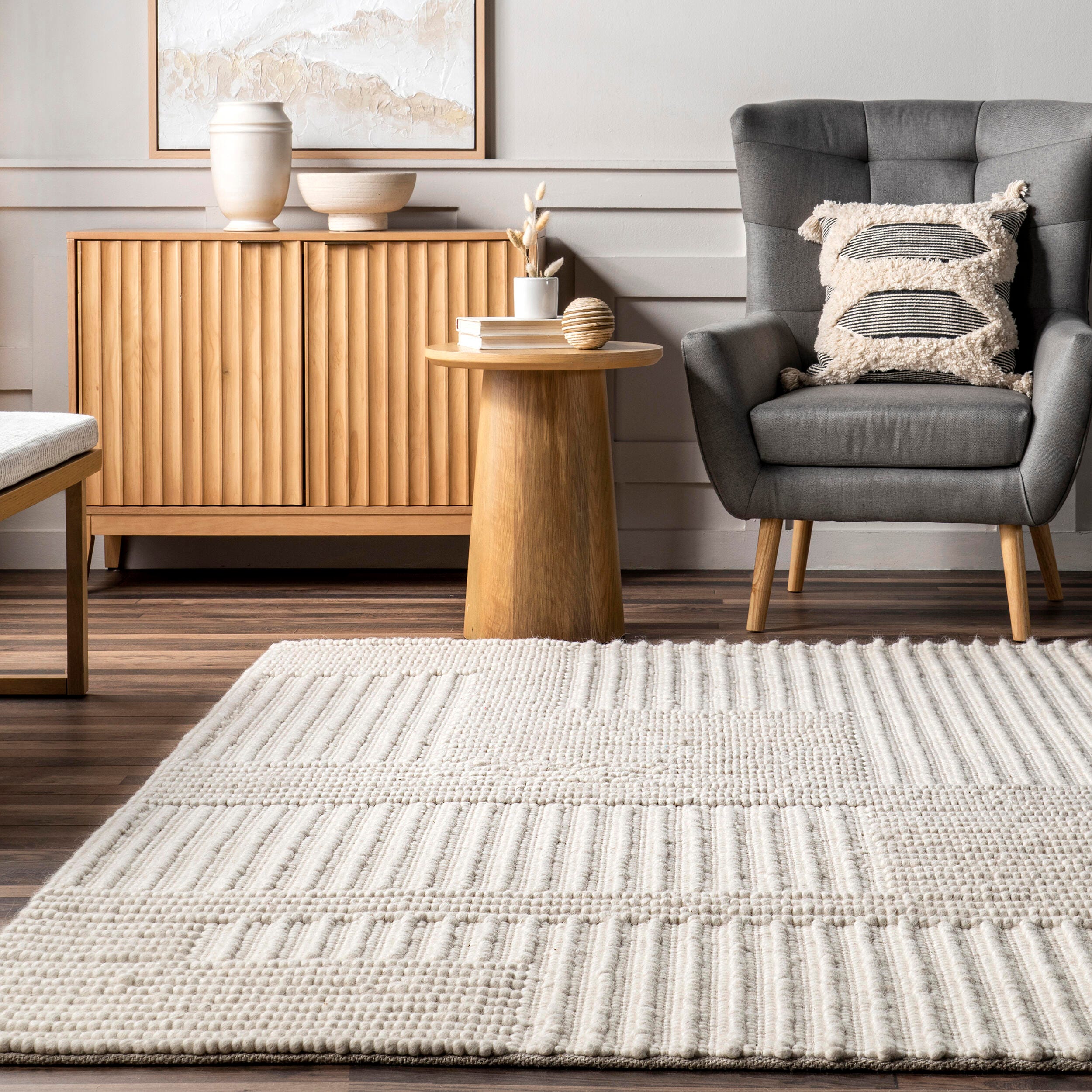 Nuloom Dorene 8' x 10' Area Rug, Ivory, large