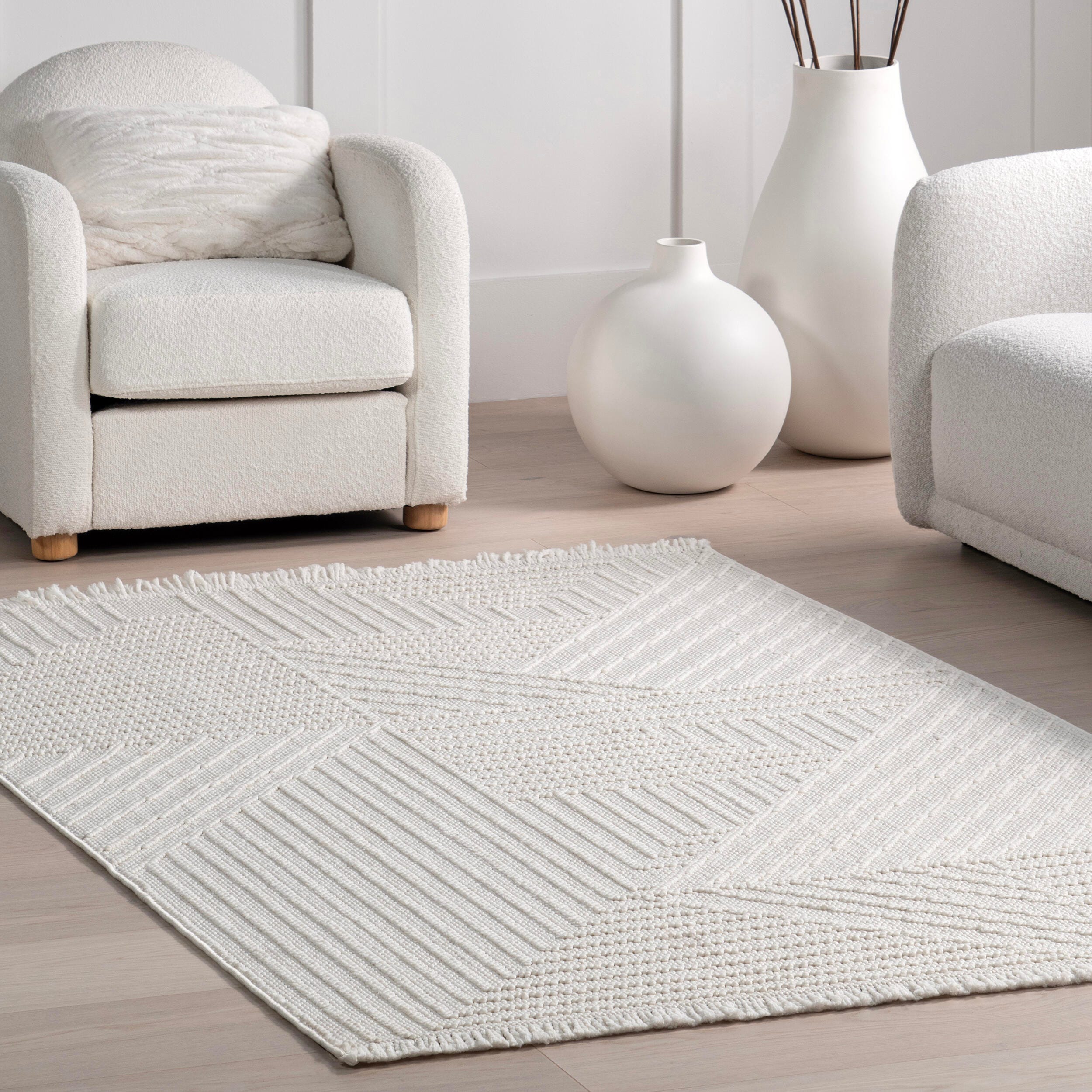 Nuloom Makena 3' x 5' Area Rug, Off White, large