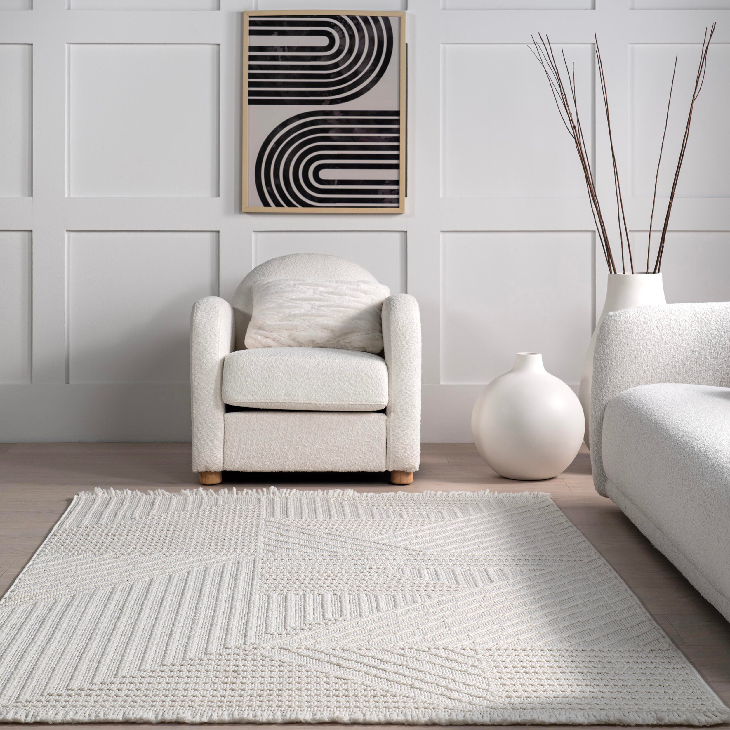 Nuloom Makena 8' x 10' Area Rug, Off White, large