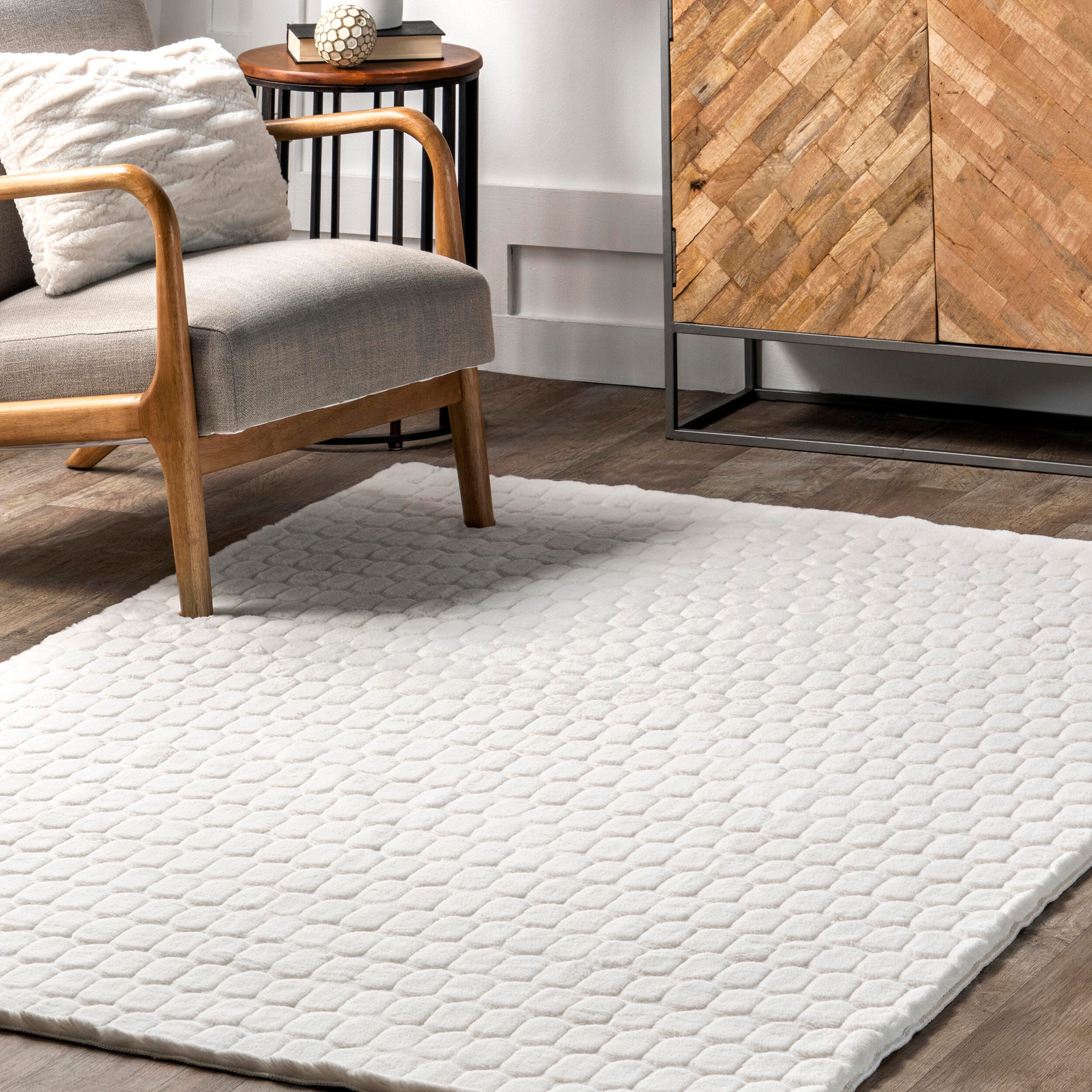 Nuloom Nia 8' x 10' Area Rug, White, large