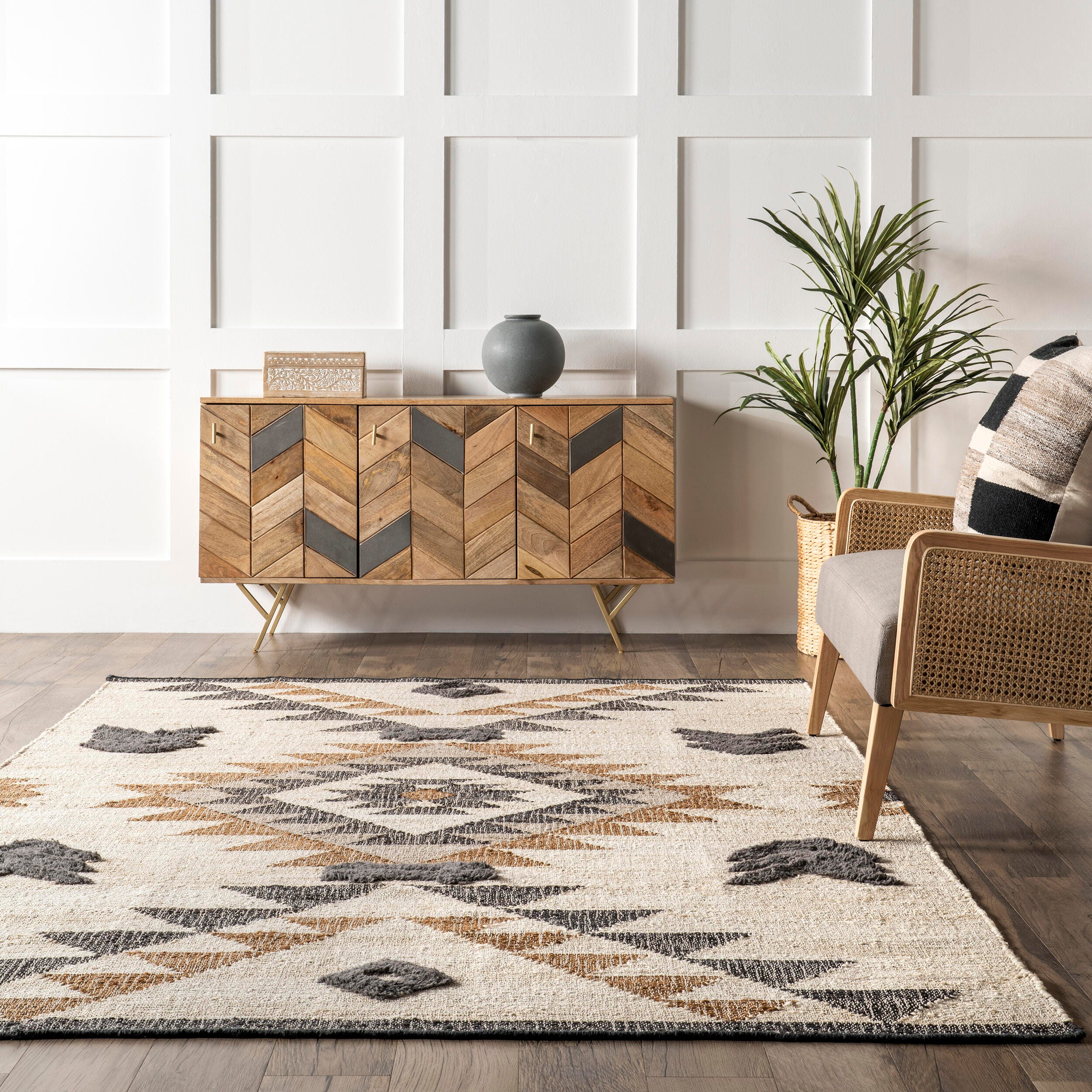 Nuloom Rosanna 5' x 8' Area Rug, Natural, large