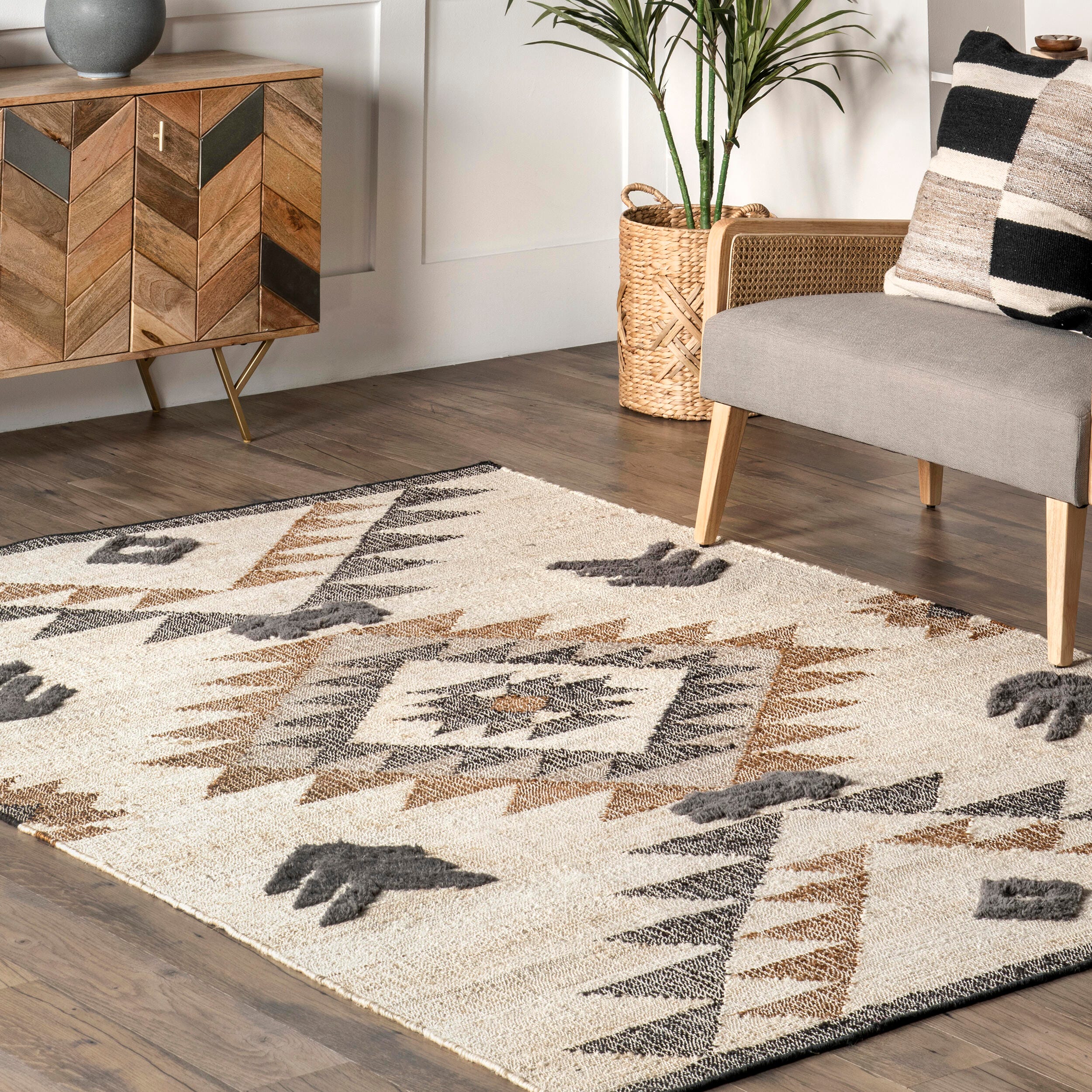 Nuloom Rosanna 6' x 9' Area Rug, Natural, large