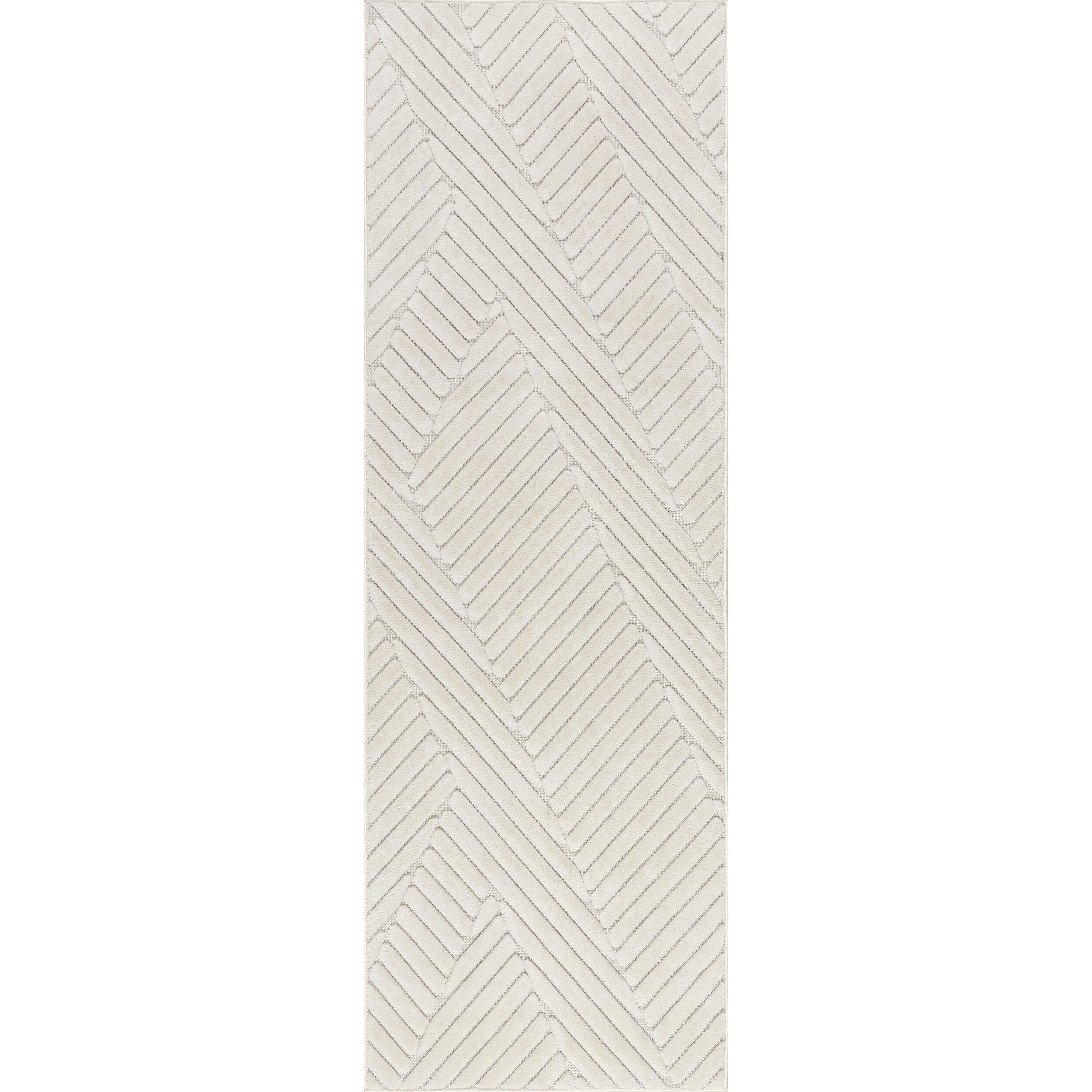 nuLOOM Amal 3' x 8' Runner Rug, Cream, large
