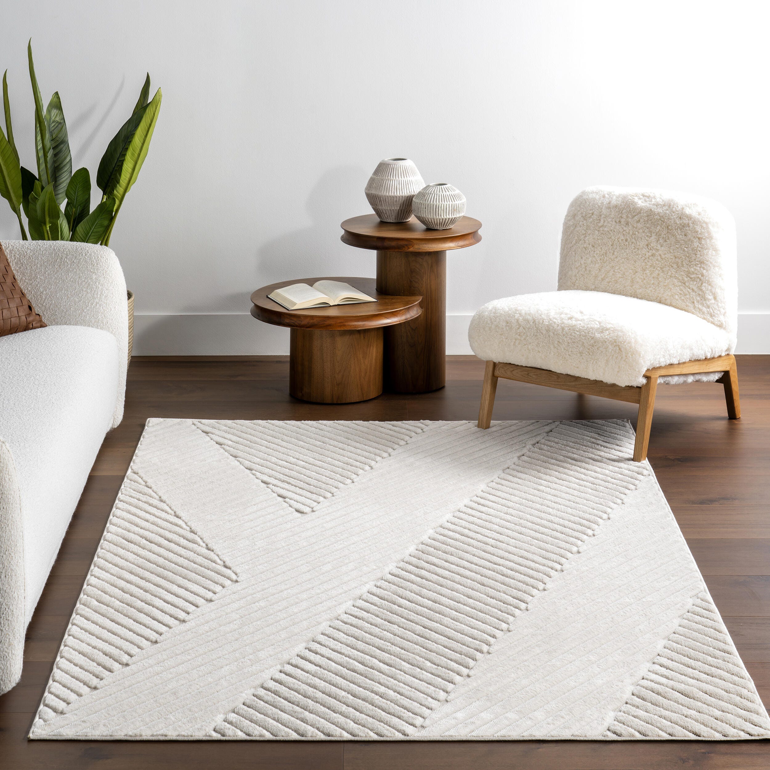 nuLOOM Amal 3' x 8' Runner Rug, Cream, large
