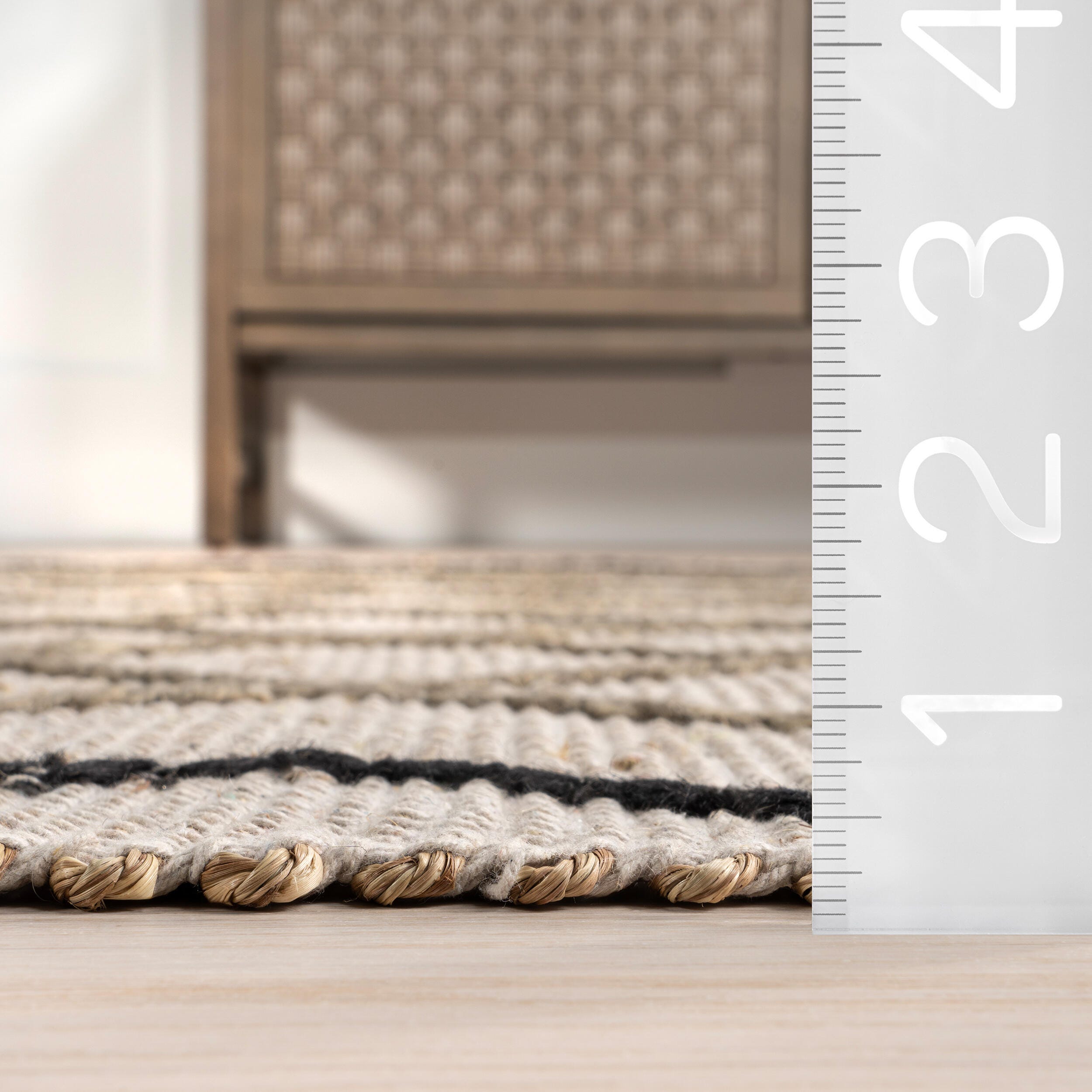 nuLOOM Asa 4' x 6' Area Rug, Ivory, large