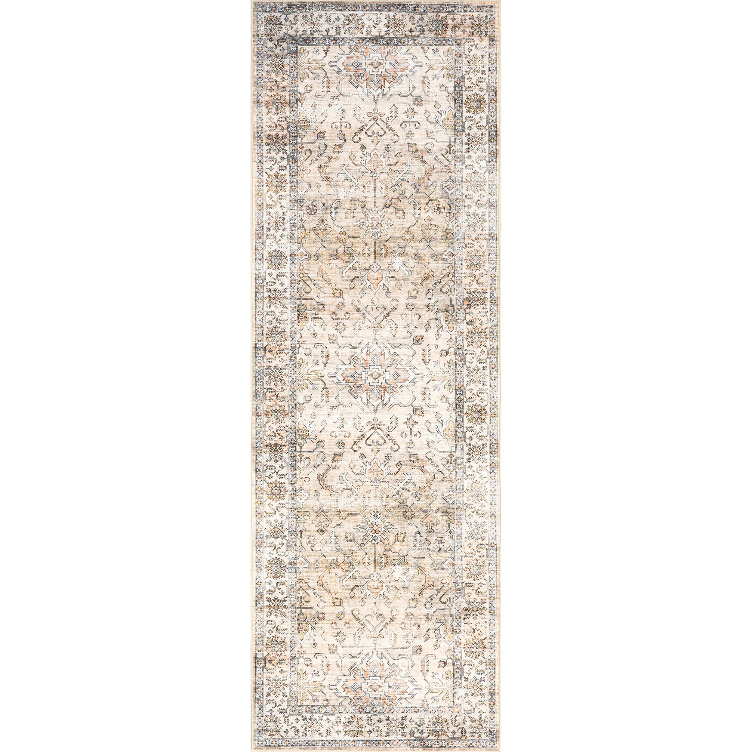 nuLOOM Britt 3' x 8' Runner Rug, Light Orange, large