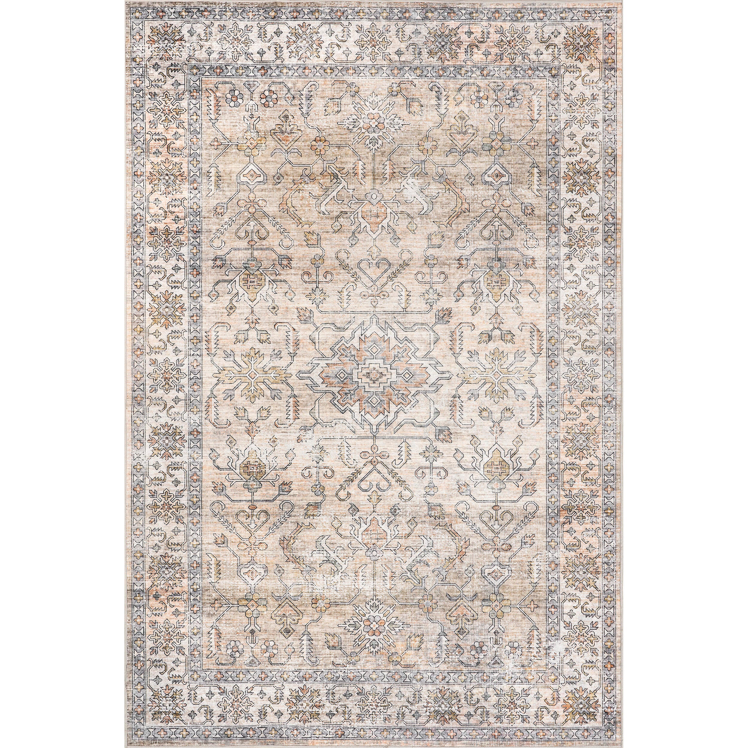 nuLOOM Britt 4' x 6' Area Rug, Light Orange, large