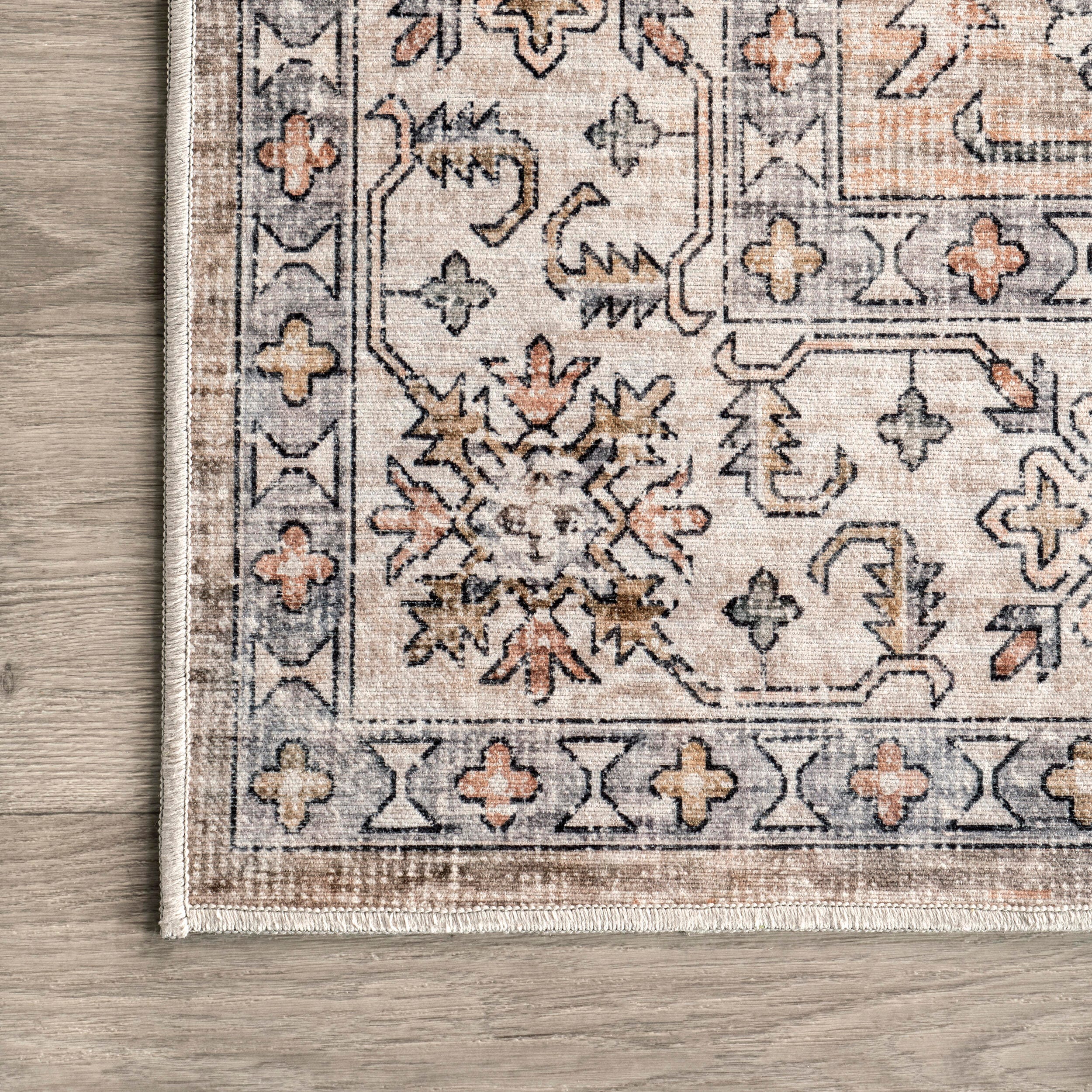 nuLOOM Britt 4' x 6' Area Rug, Light Orange, large