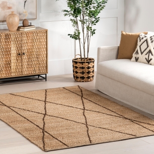 nuLOOM Calanthe 5' x 8' Area Rug, Natural, rollover