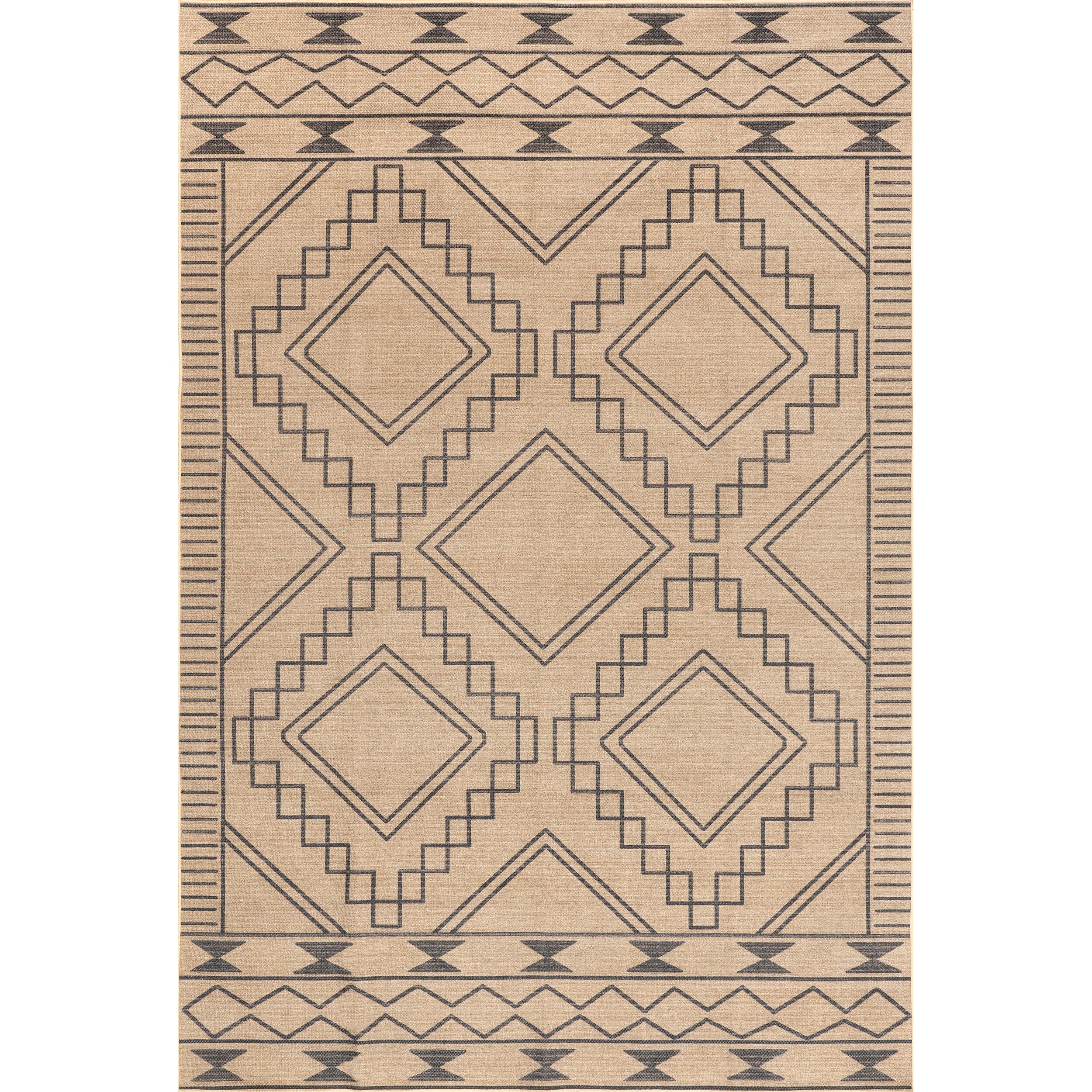 nuLOOM Elin 5' x 8' Area Rug, Natural, large