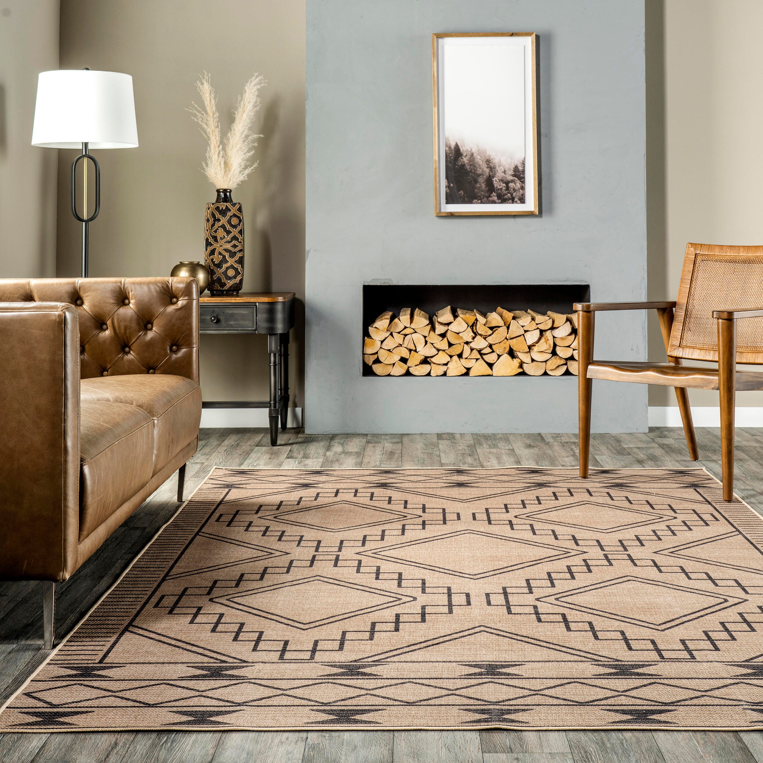 nuLOOM Elin 5' x 8' Area Rug, Natural, large