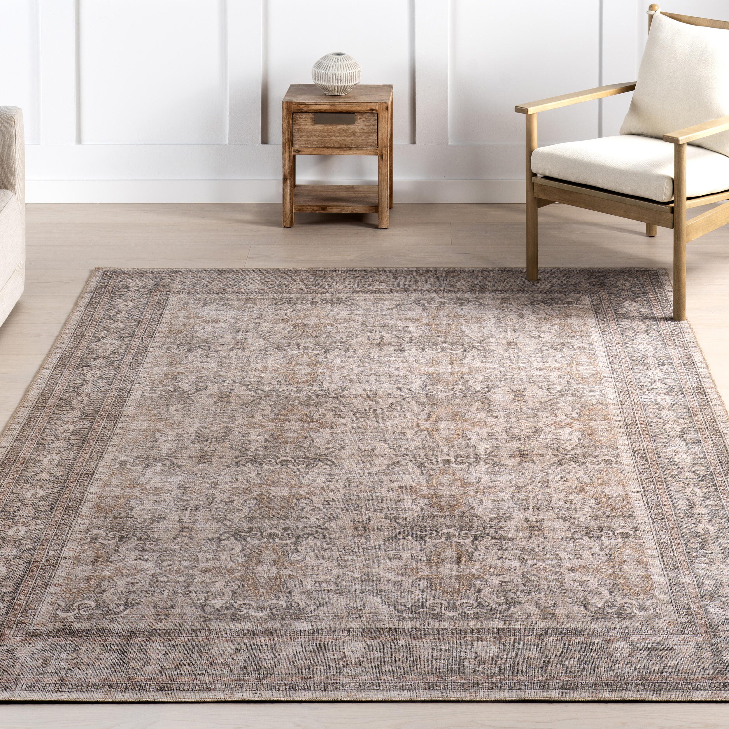 nuLOOM Else 5' x 8' Area Rug, Dark Beige, large