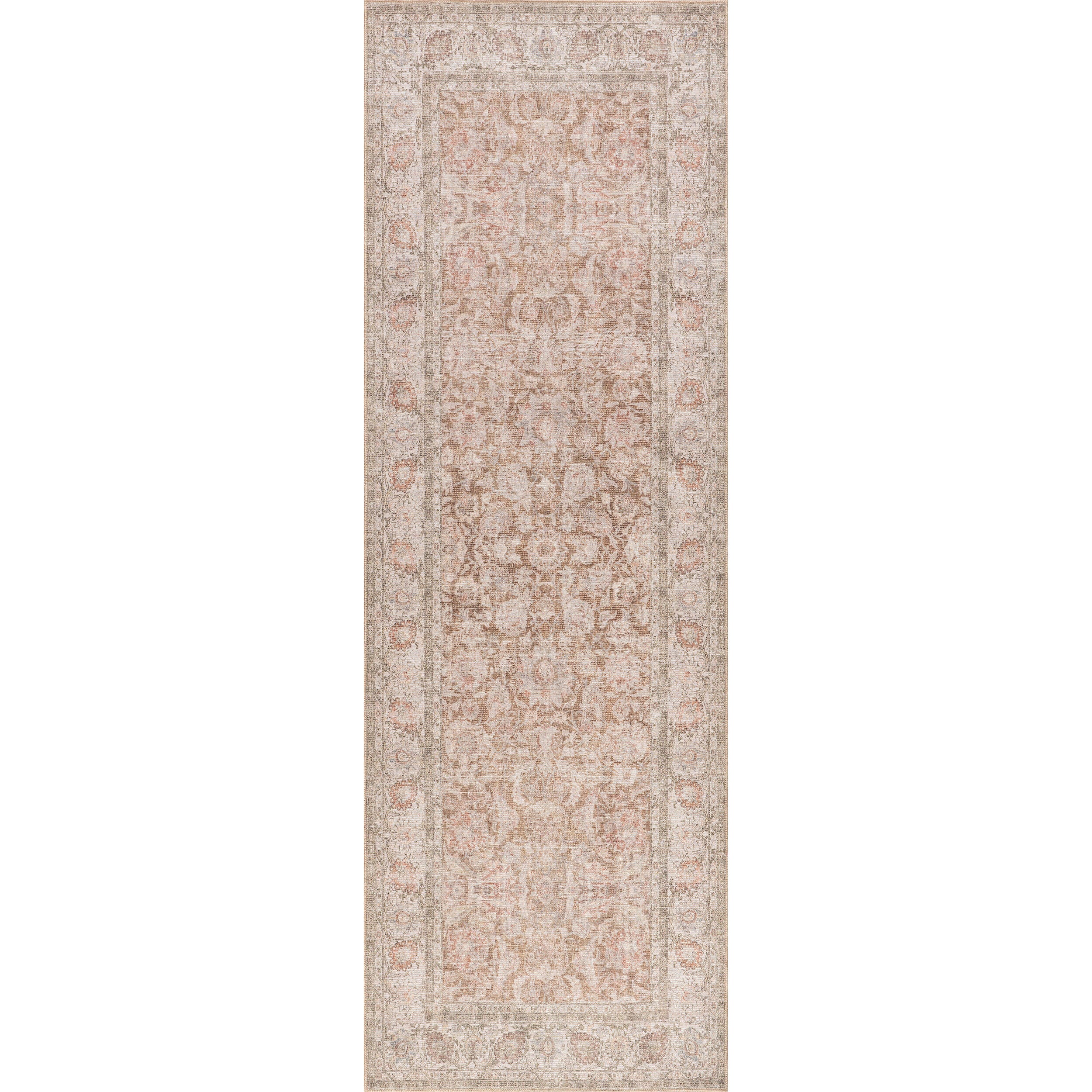 nuLOOM Glenette 3' x 8' Runner Rug, Rust, large