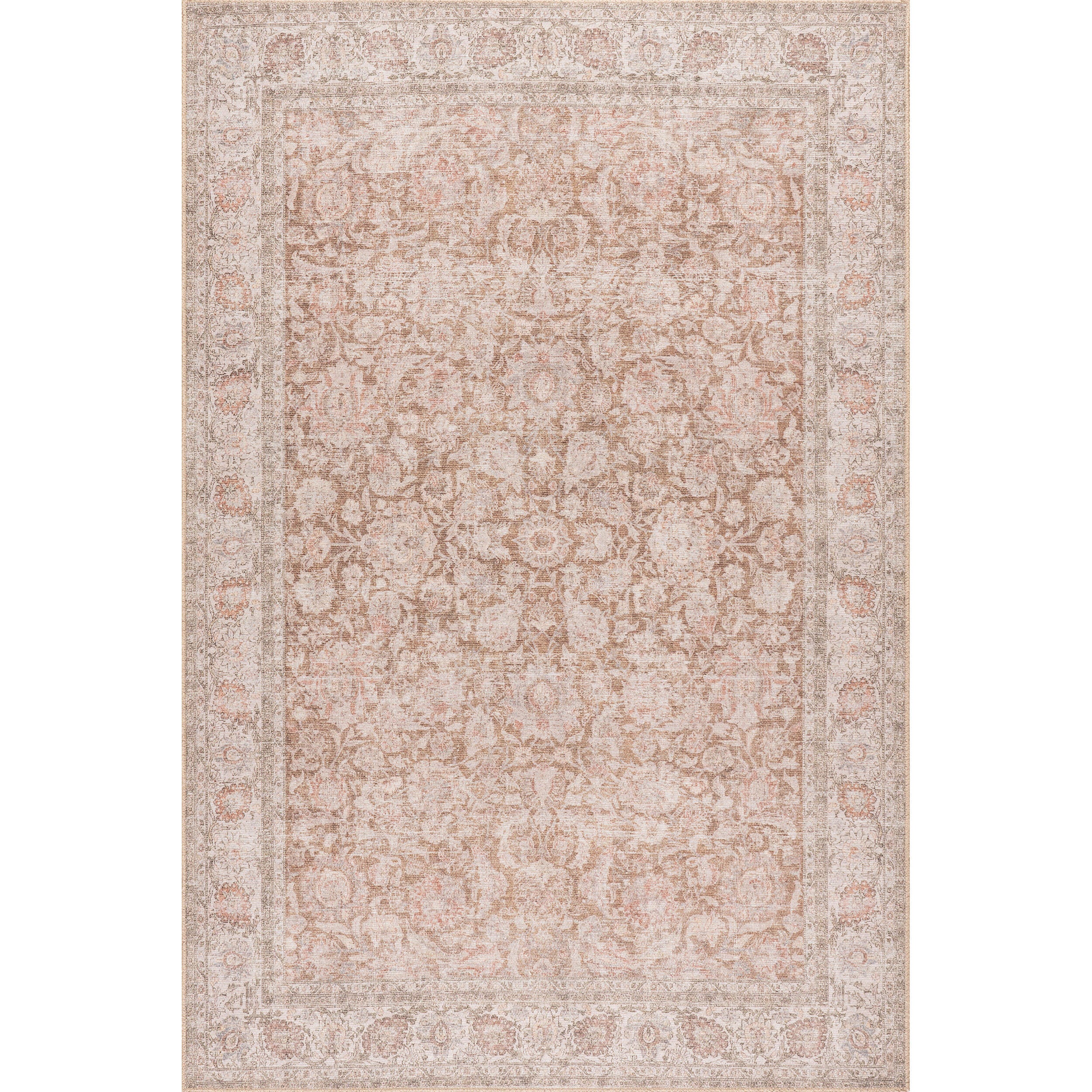 nuLOOM Glenette 4' x 6' Area Rug, Rust, large