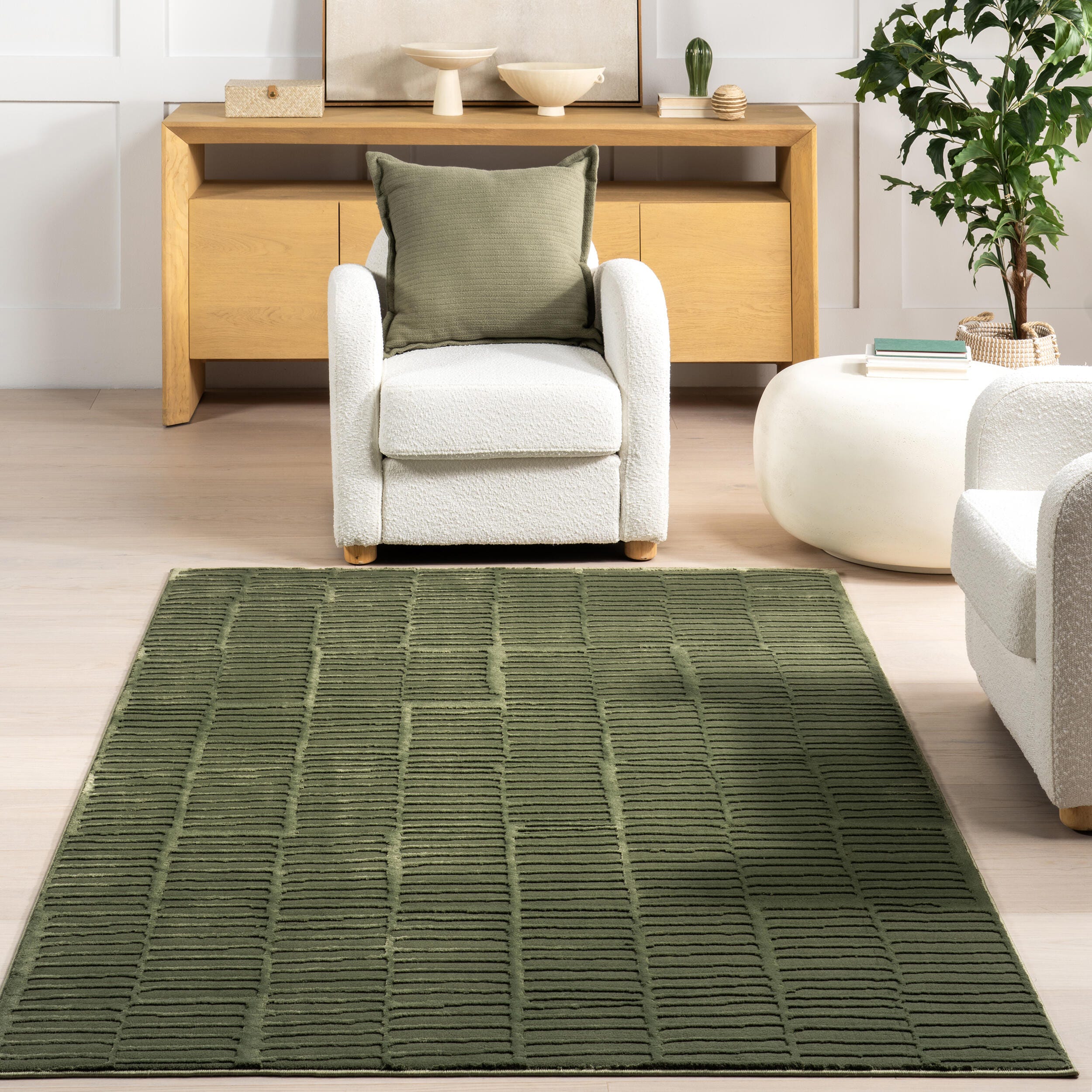 nuLOOM Kailani 5' x 8' Area Rug, Green, large