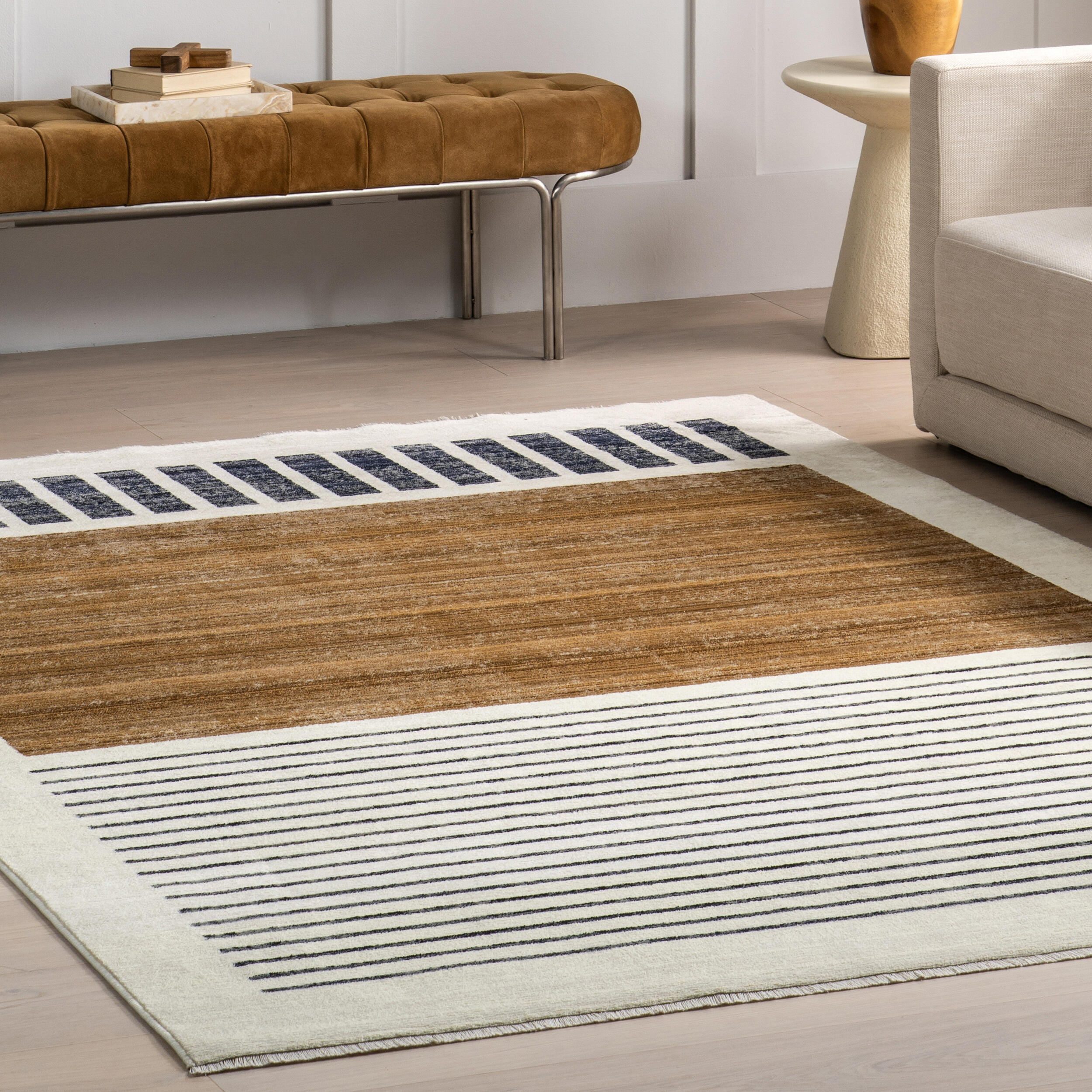 nuLOOM Keeva 4' x 6' Area Rug, Beige, large