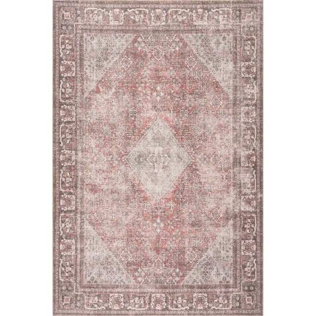 nuLOOM Maybelle 4' x 6' Area Rug, Burgundy