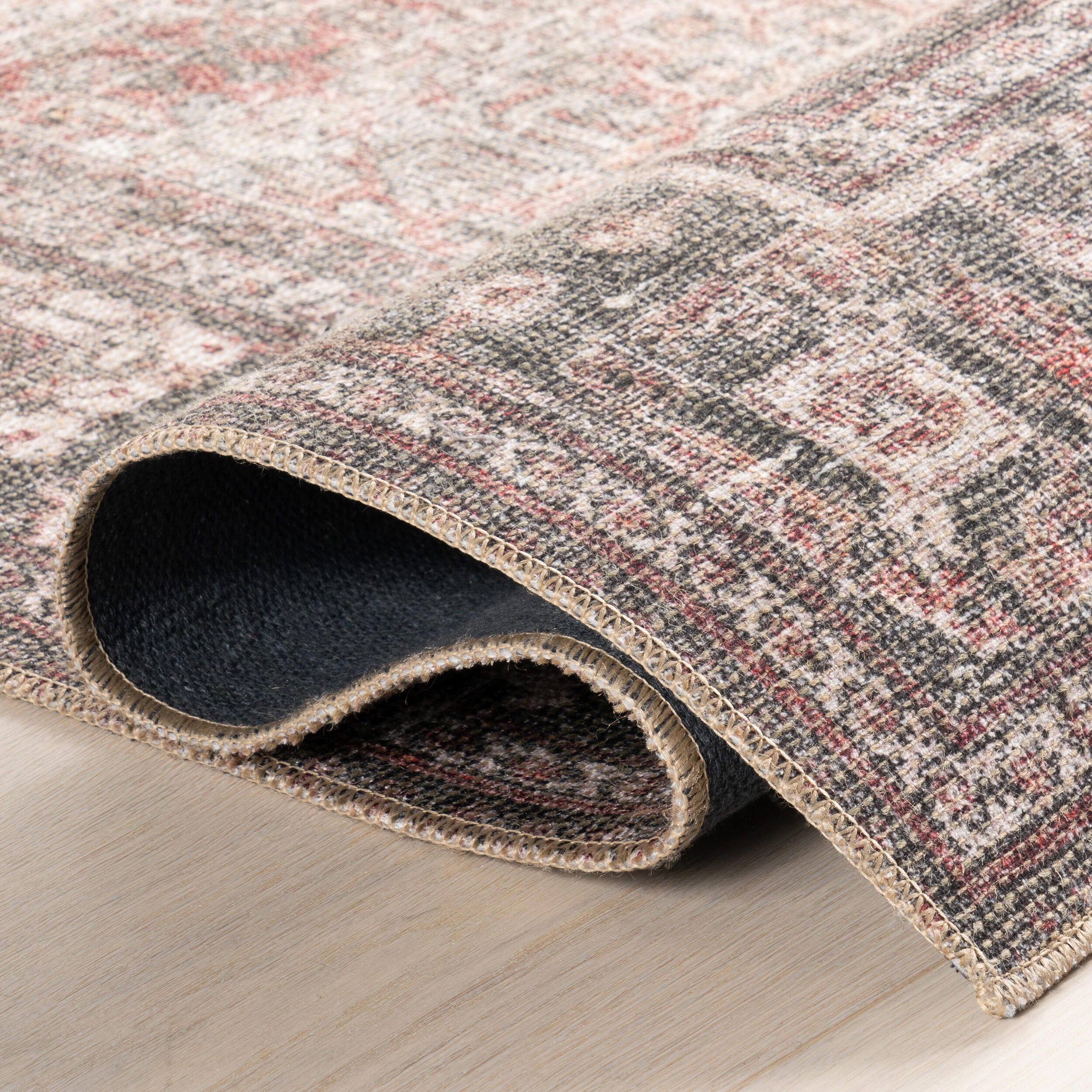 nuLOOM Maybelle 5' x 8' Area Rug, Burgundy, large