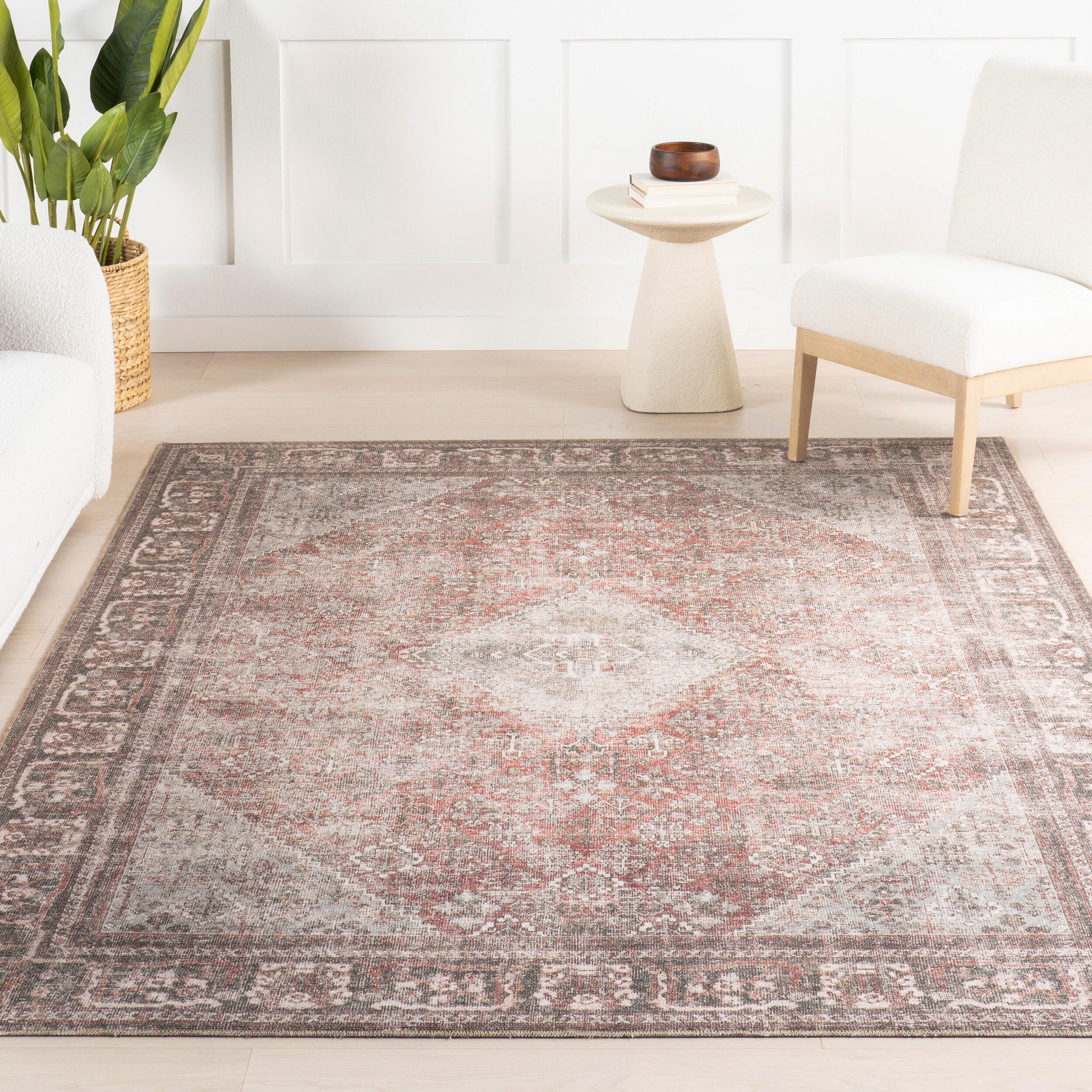 nuLOOM Maybelle 5' x 8' Area Rug, Burgundy, large