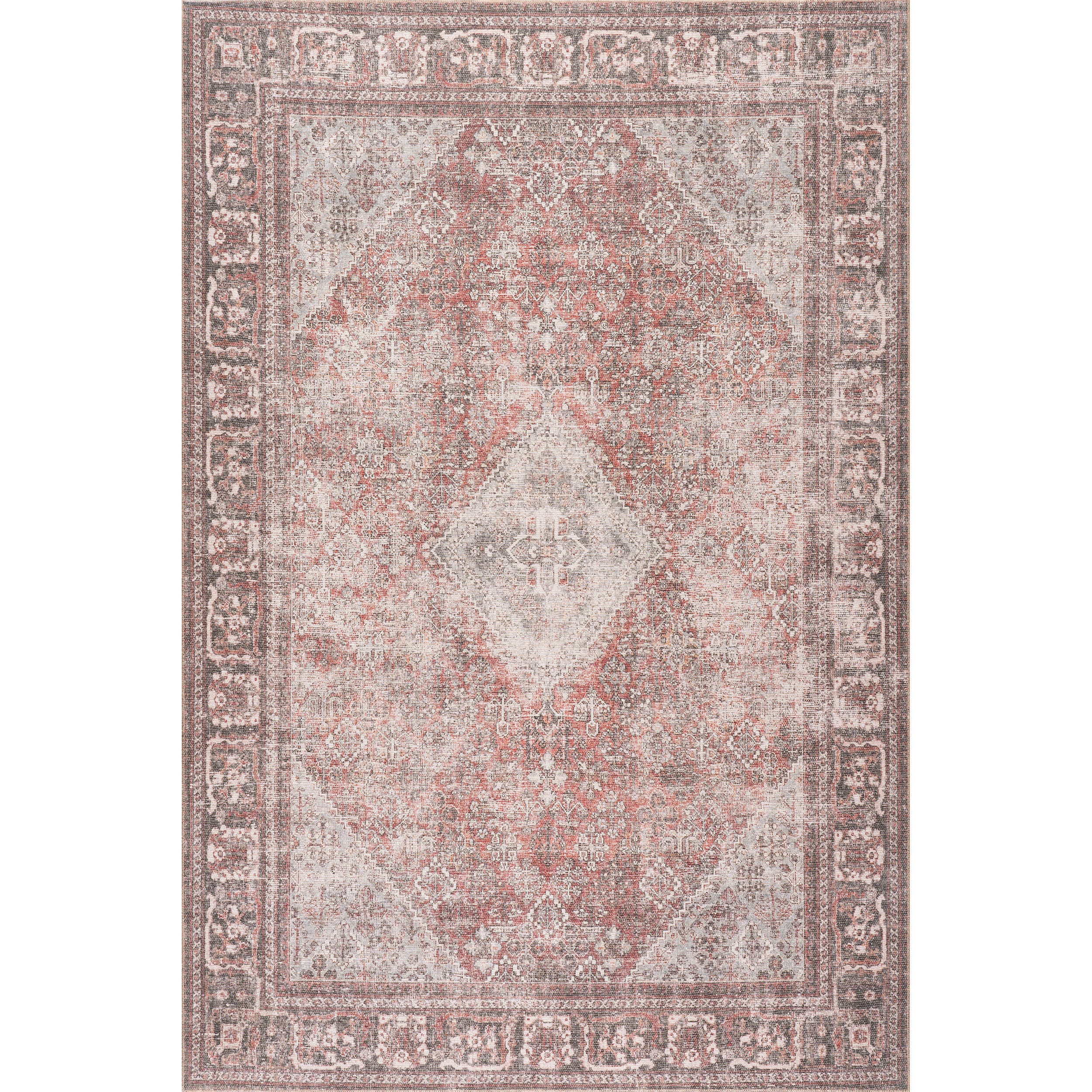 nuLOOM Maybelle 7' x 9' Area Rug, Burgundy, large