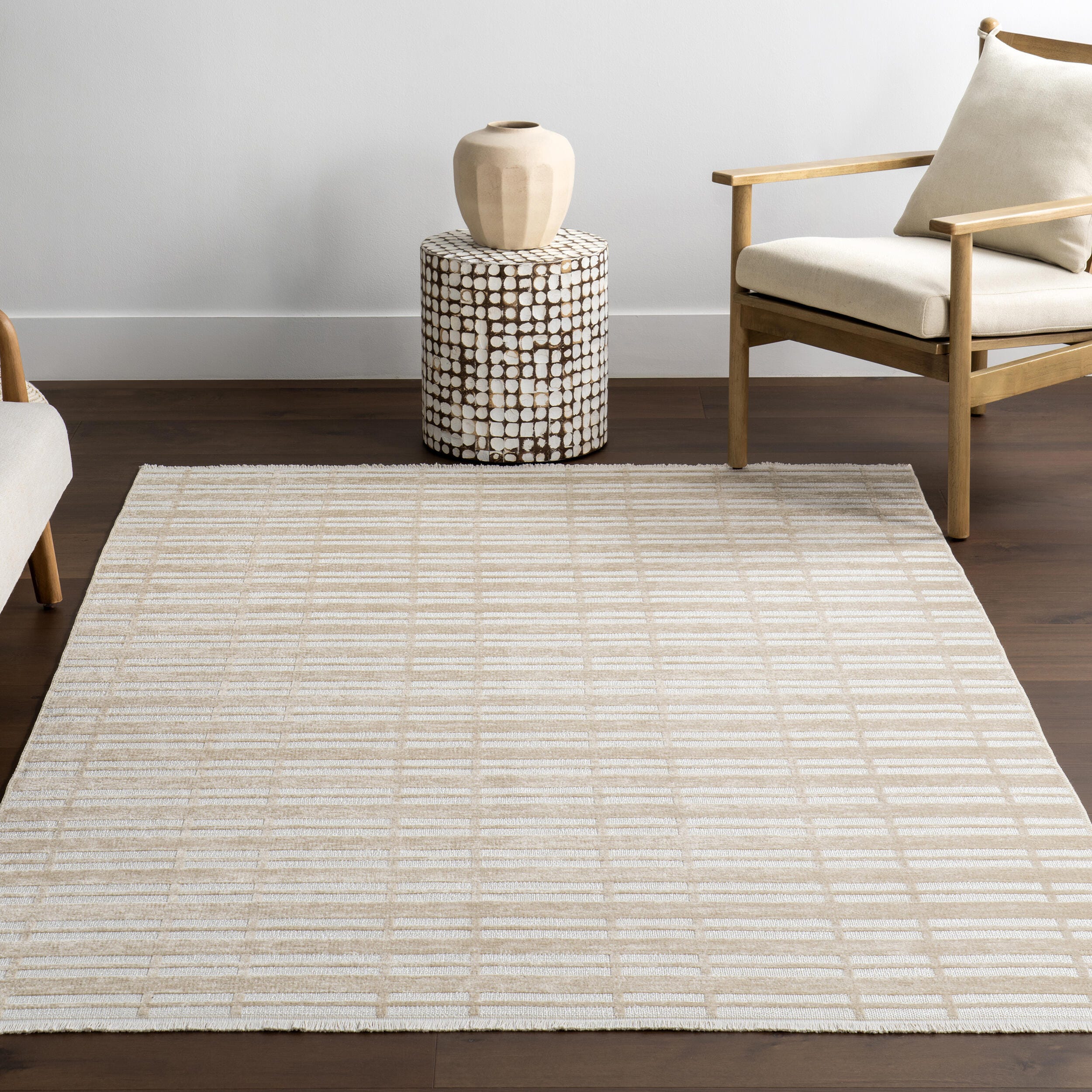 nuLOOM Mortica 8' x 10' Area Rug, Taupe, large