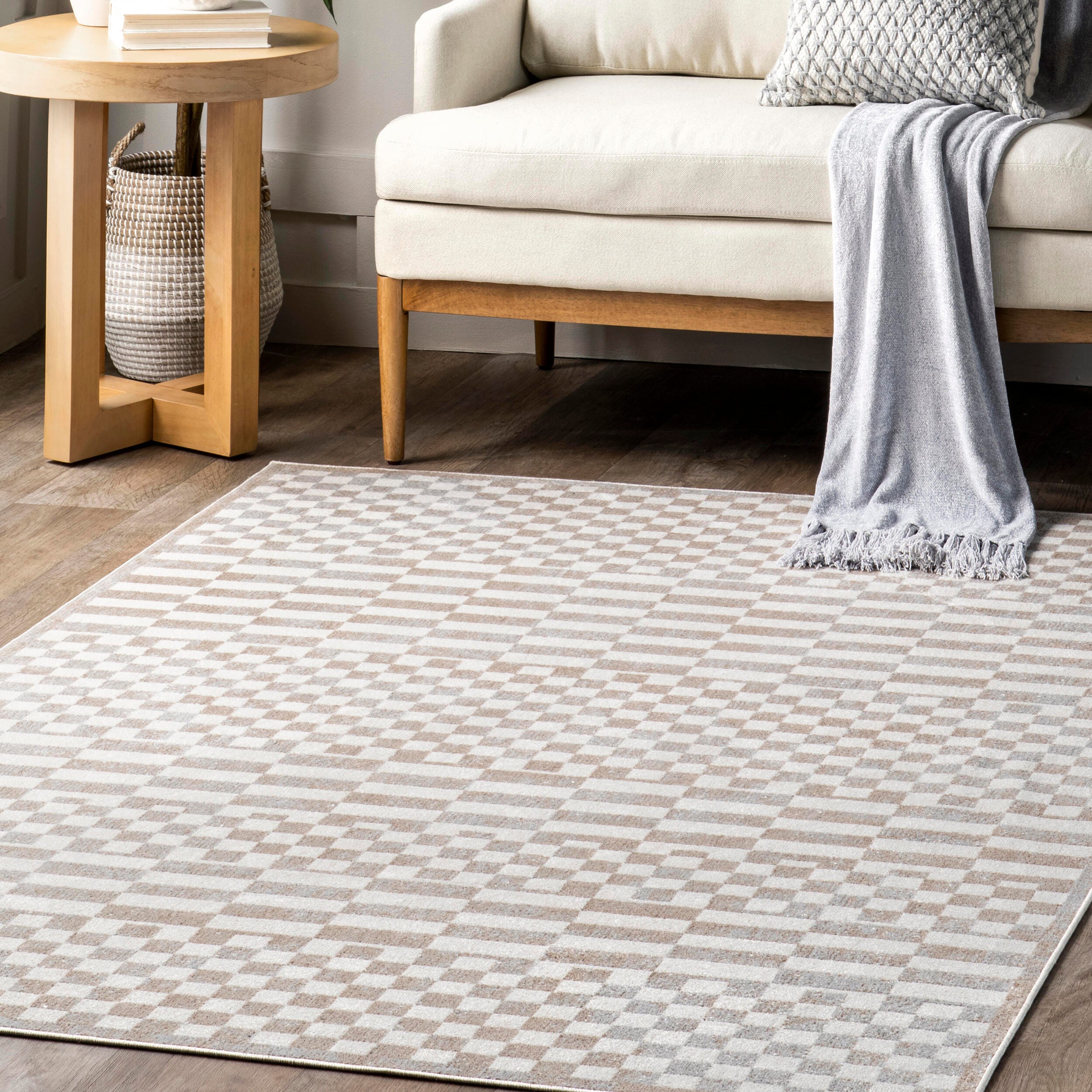 nuLOOM Nikita 4' x 6' Area Rug, Beige, large