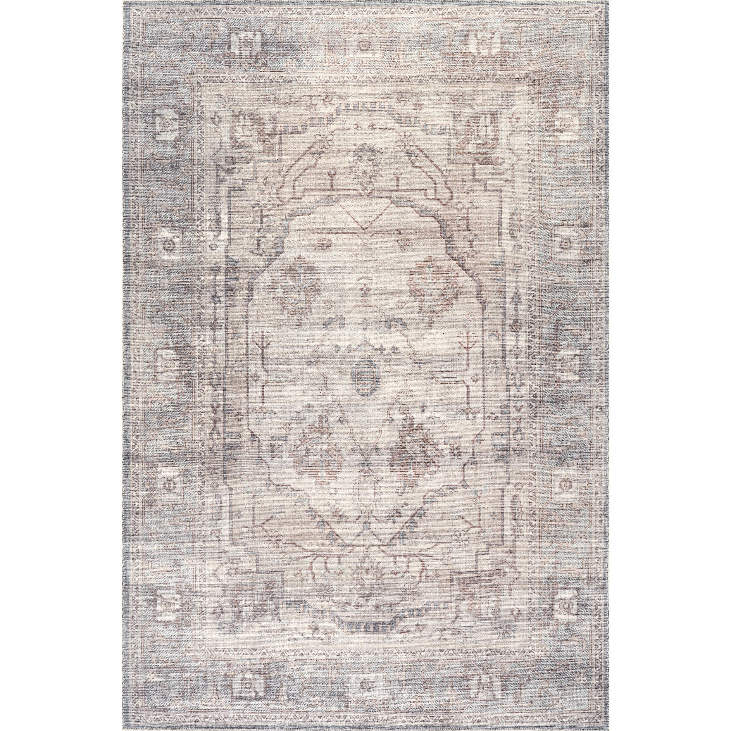 nuLOOM Noemie 4' x 6' Area Rug, Beige, large