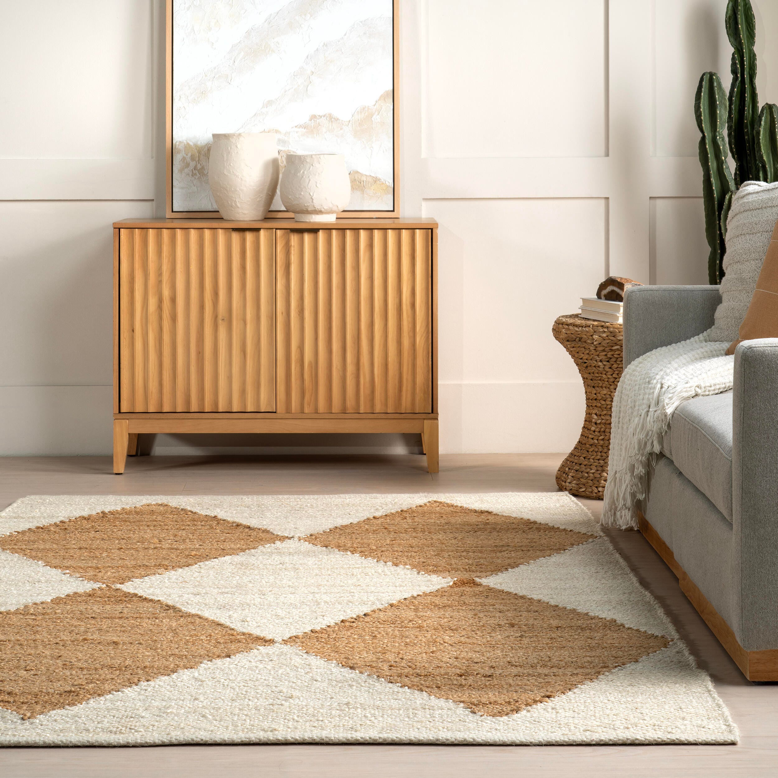 nuLOOM Pandora 5' x 8' Area Rug, Ivory, large