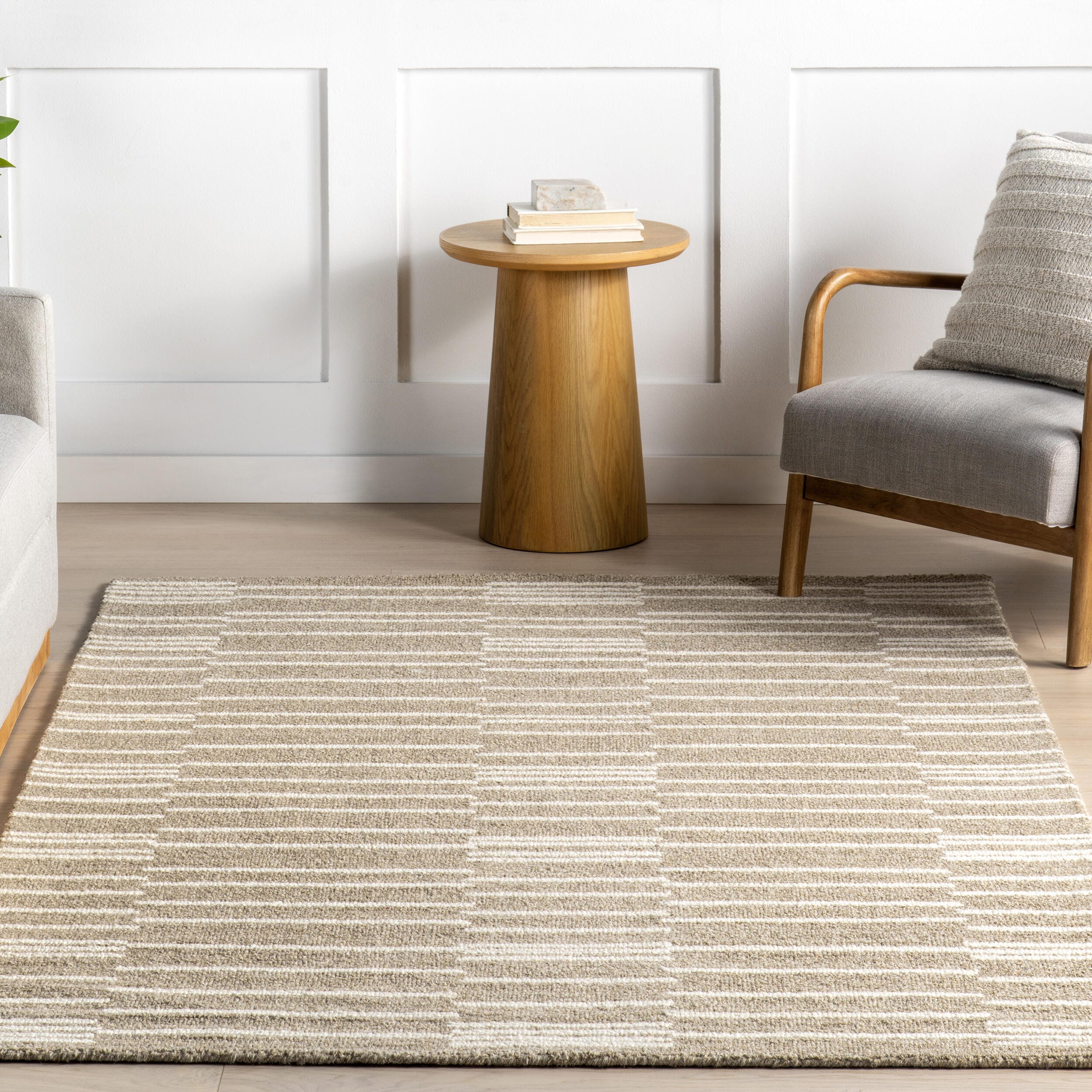 nuLOOM Tanaia 5' x 8' Area Rug, Taupe, large