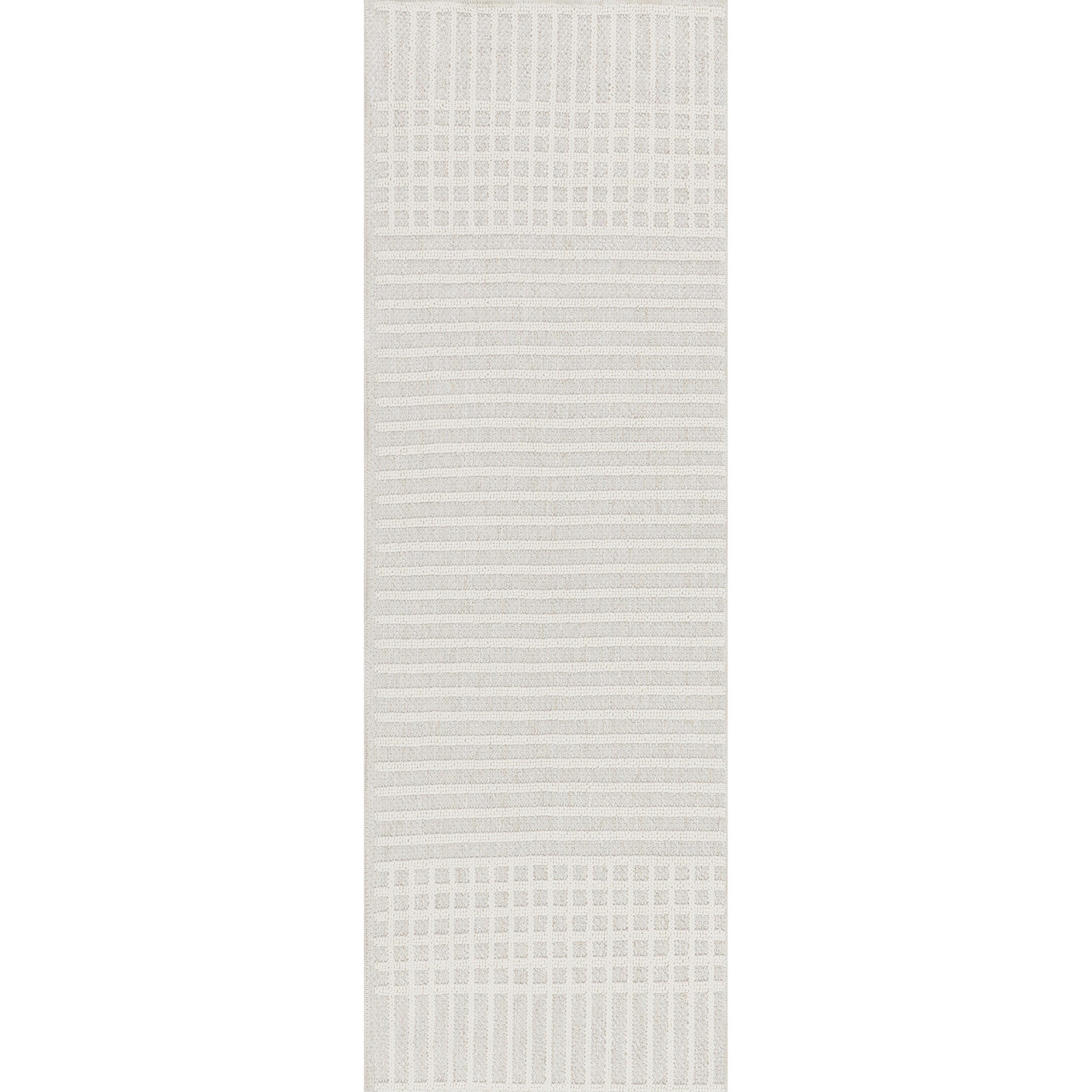 nuLOOM Yulia 2' x 6' Runner Rug, Light Gray, large